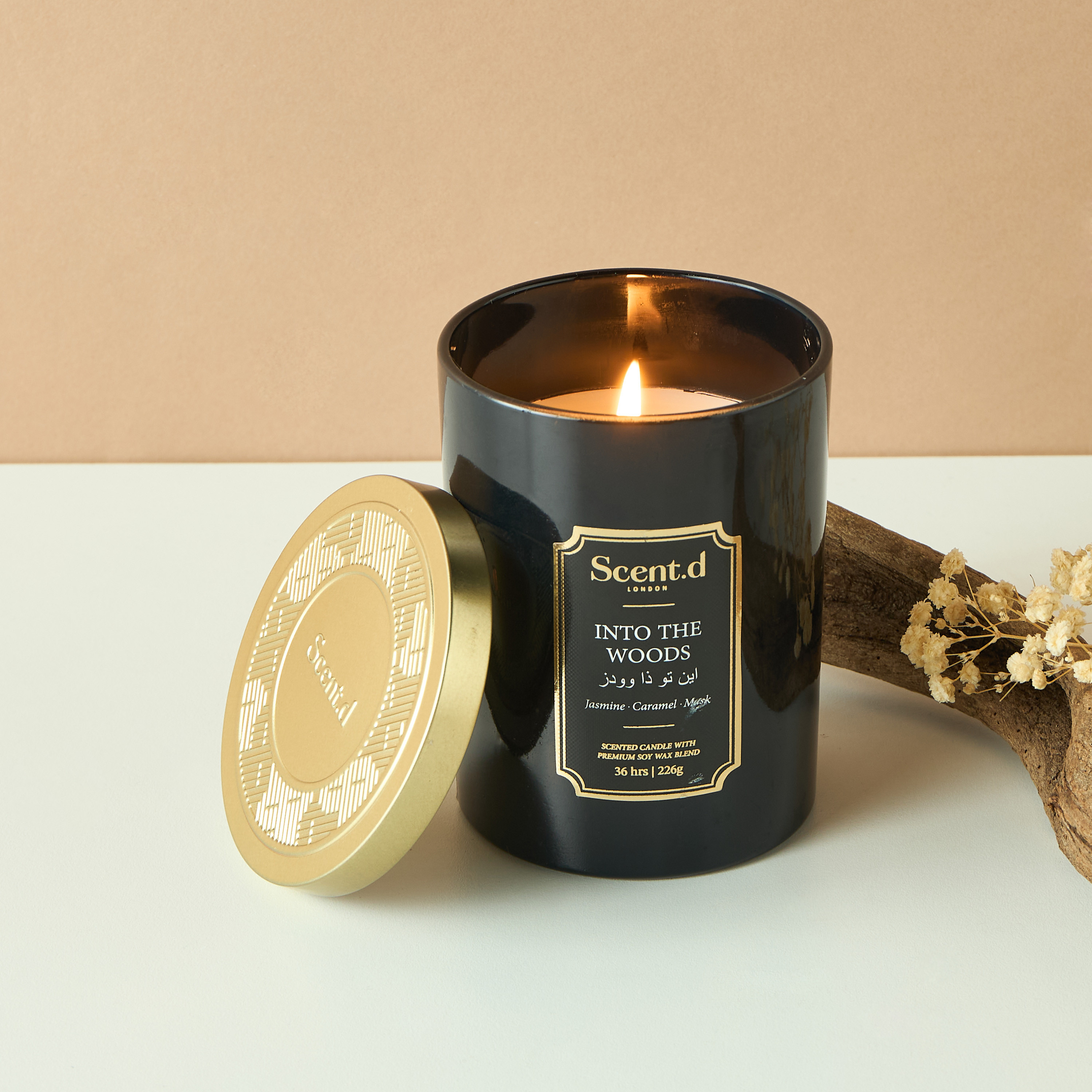 Scent.d Arabian Jasmine Scented Jar Candle - 226 gms-household-homefragrance-candles-image-1