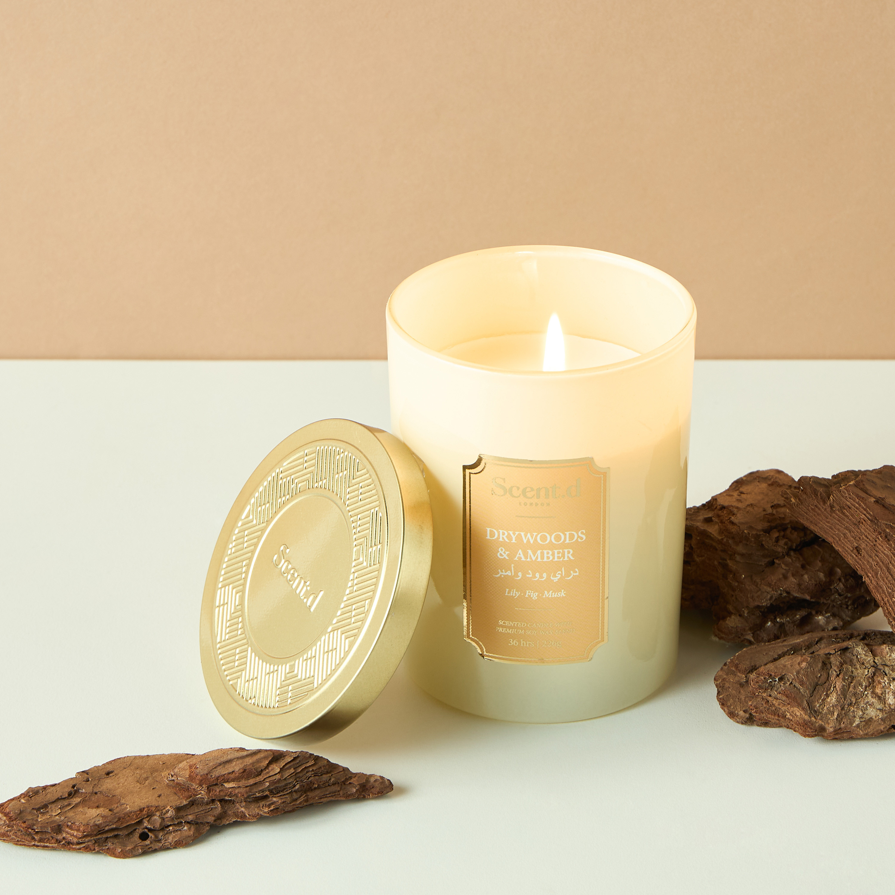 Scent.d Arabian Jasmine Scented Jar Candle - 226 gms-household-homefragrance-candles-image-1