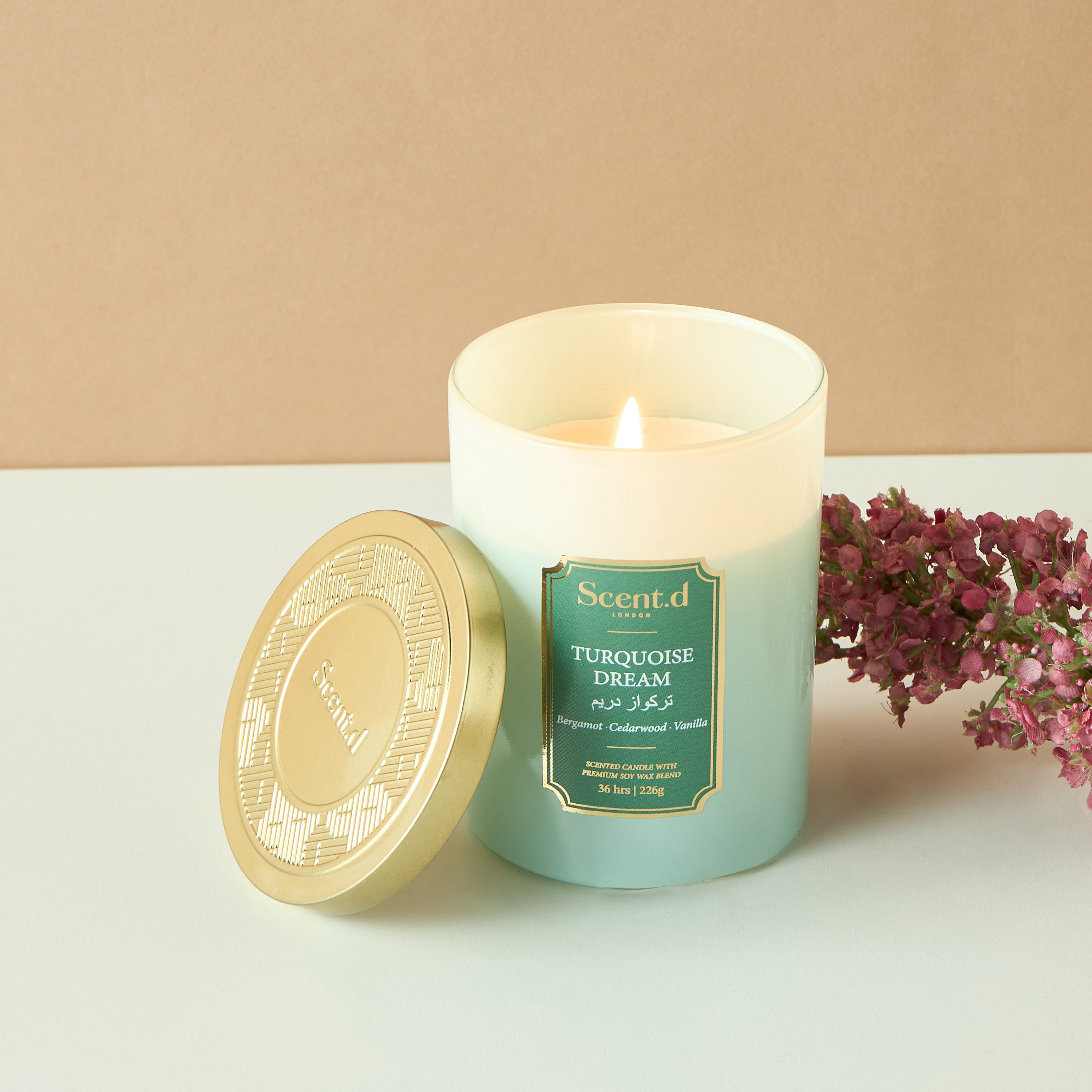 Scent.d Arabian Jasmine Scented Jar Candle - 226 gms-household-homefragrance-candles-image-1