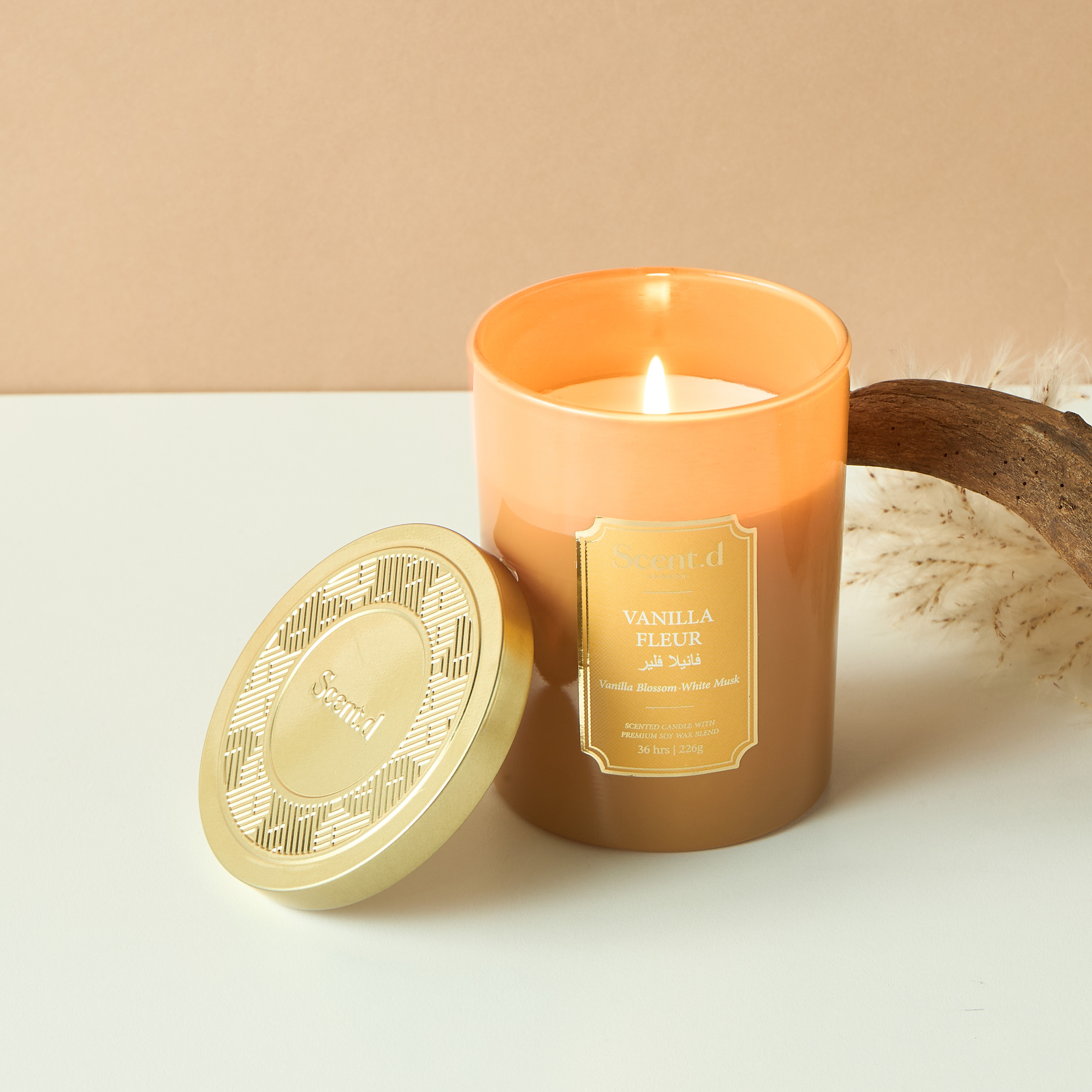 Scent.d Arabian Jasmine Scented Jar Candle - 226 gms-household-homefragrance-candles-image-1