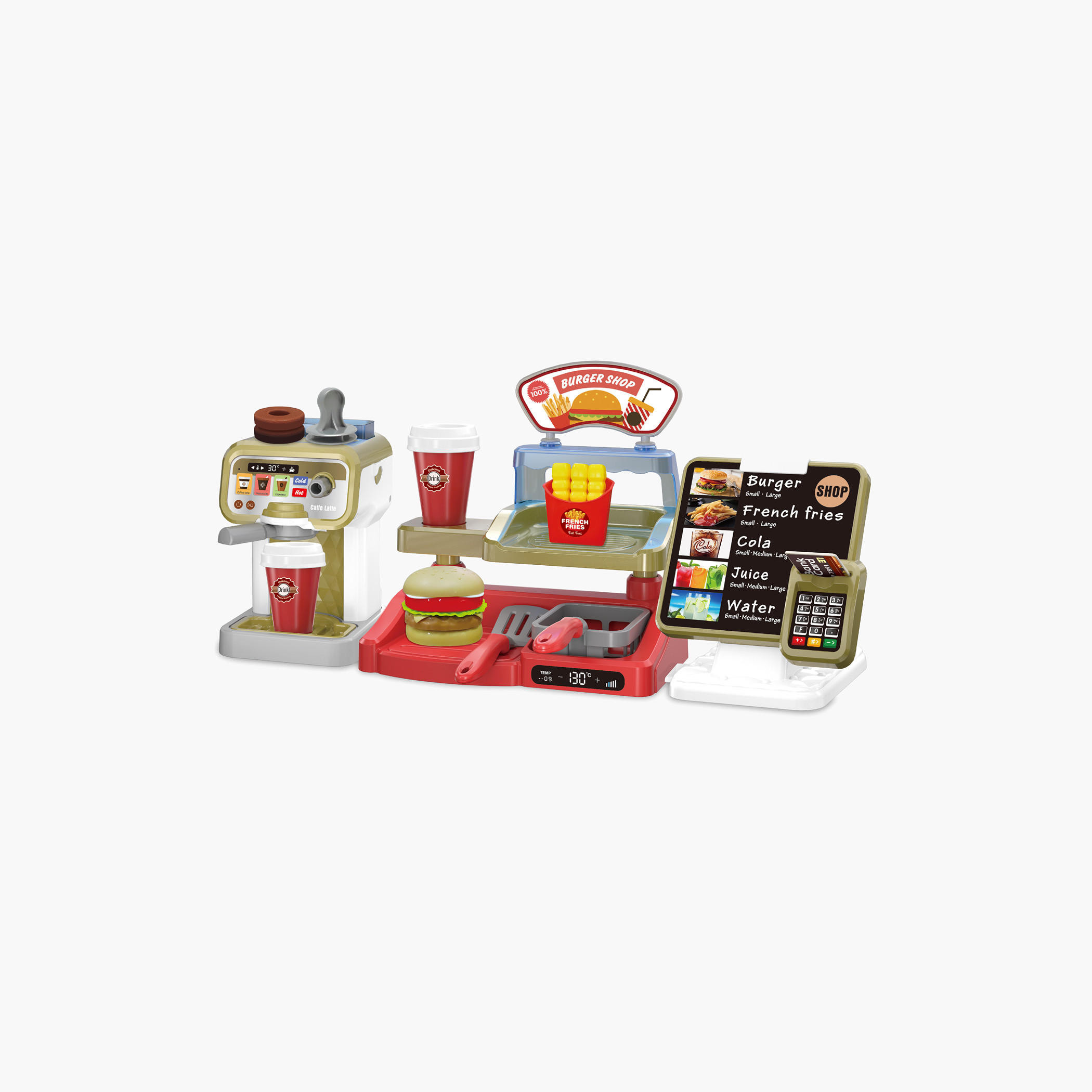Juniors Burger Shop Playset-toys-roleplay-playfoods-image-1