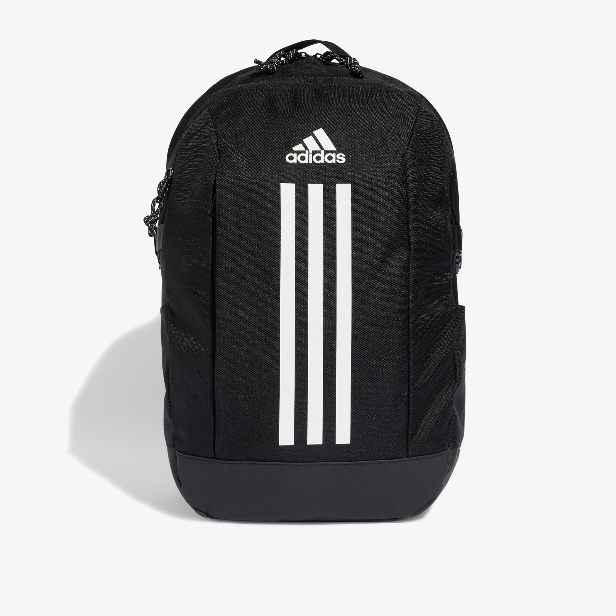 Adidas Logo Print Backpack with Adjustable Shoulder Straps and Zip Closure