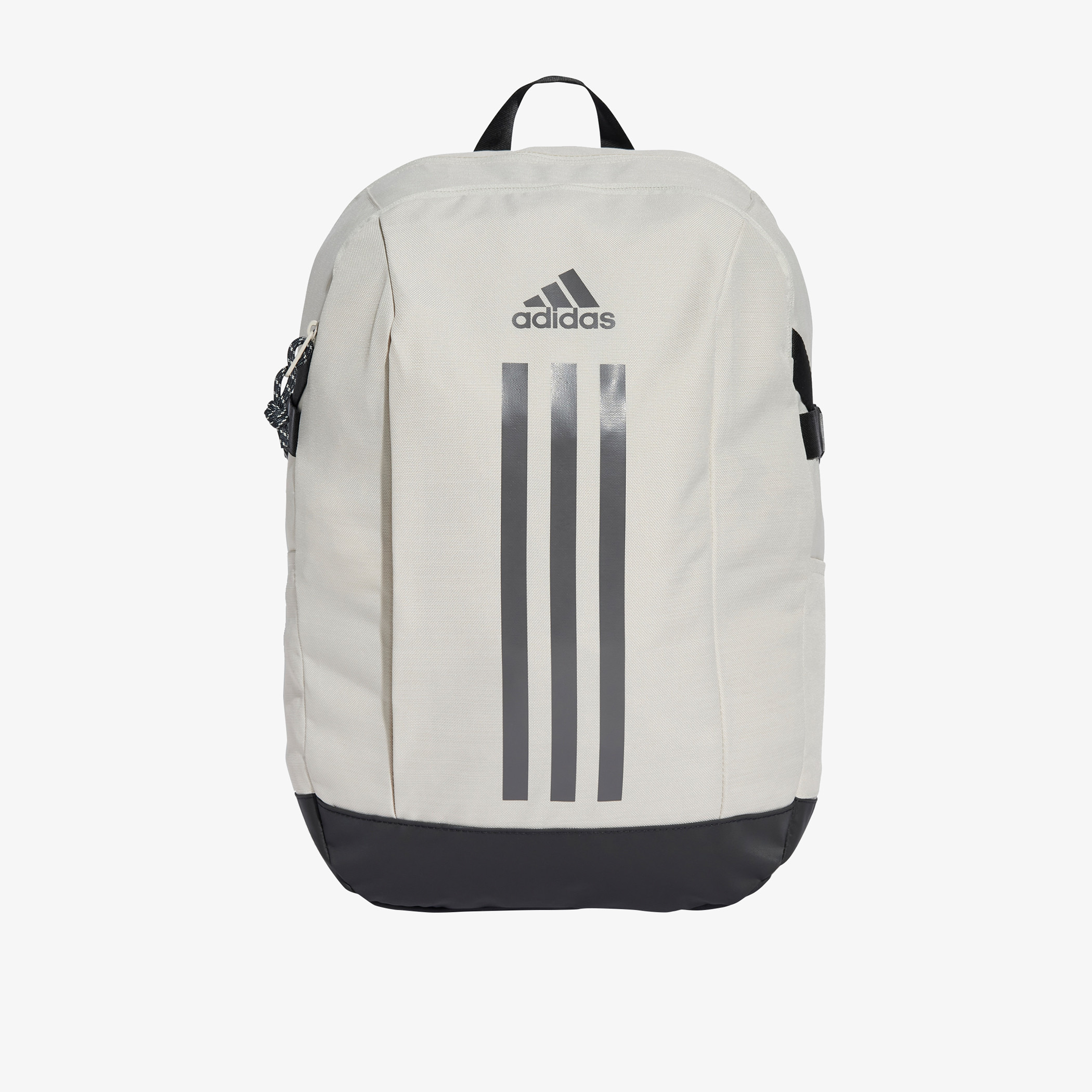 Adidas Logo Print Backpack with Adjustable Straps and Zip Closure