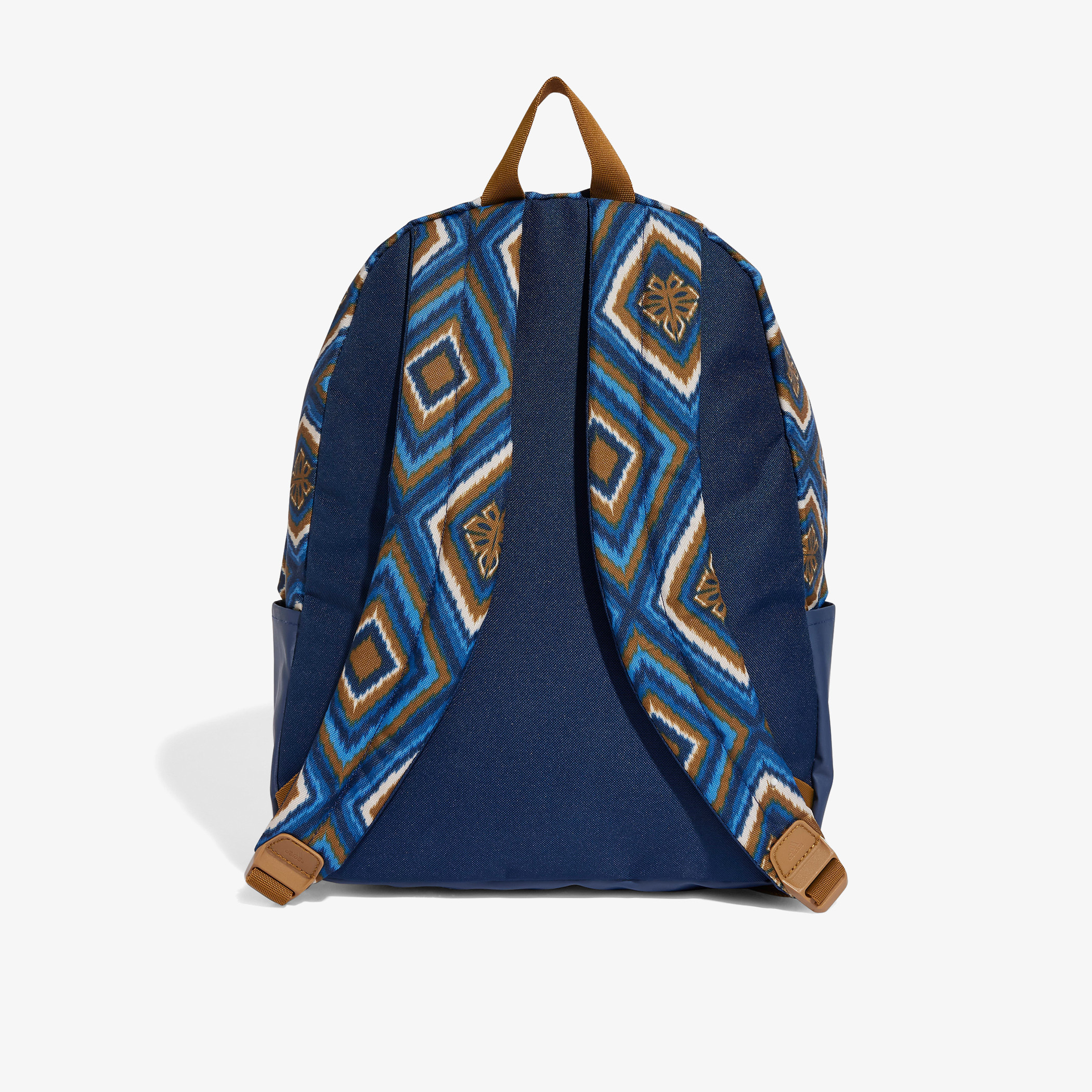 Adidas All Over Geometric Print Backpack with Adjustable Straps and Zip Closure