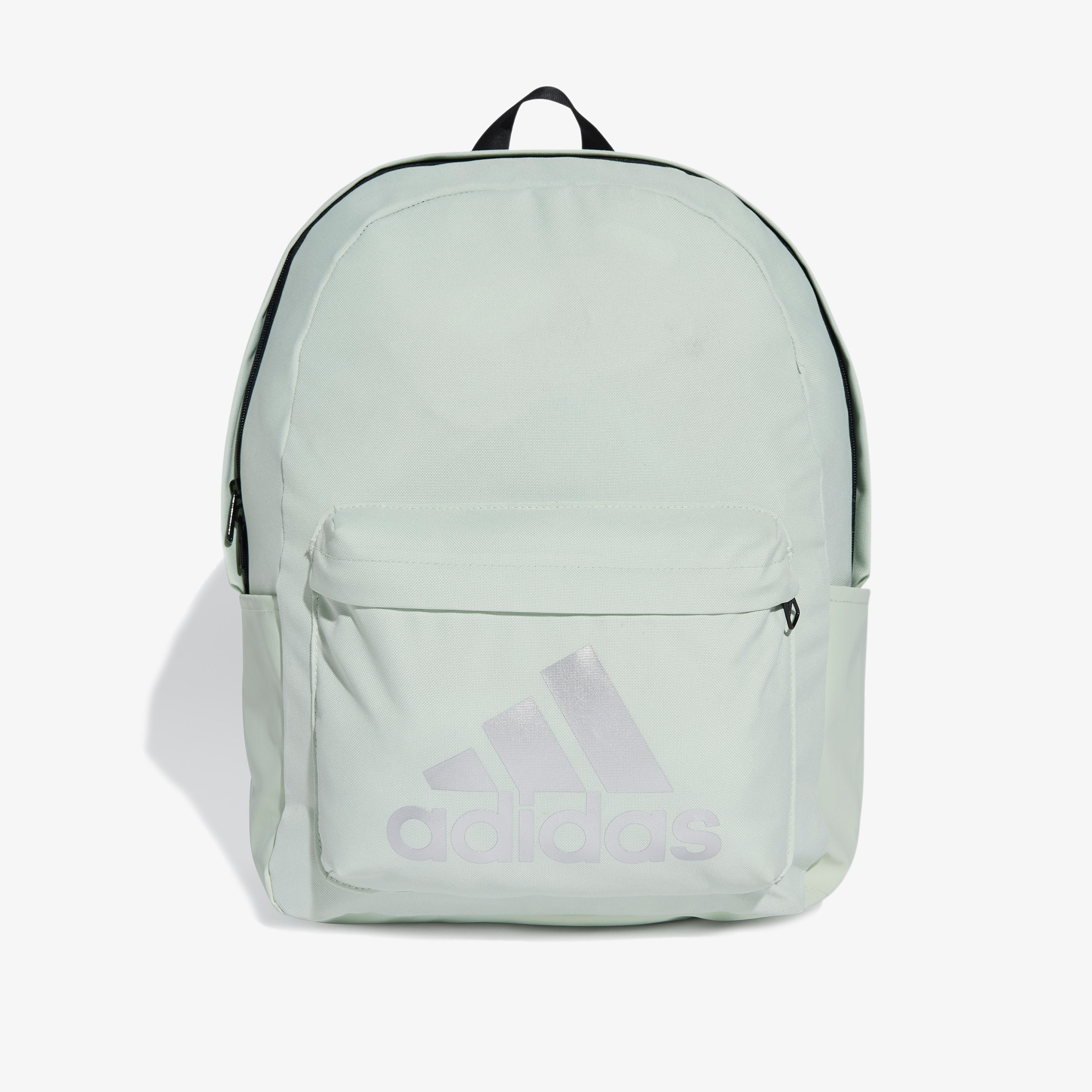 Adidas Logo Print Backpack with Zip Closure and Adjustable Straps