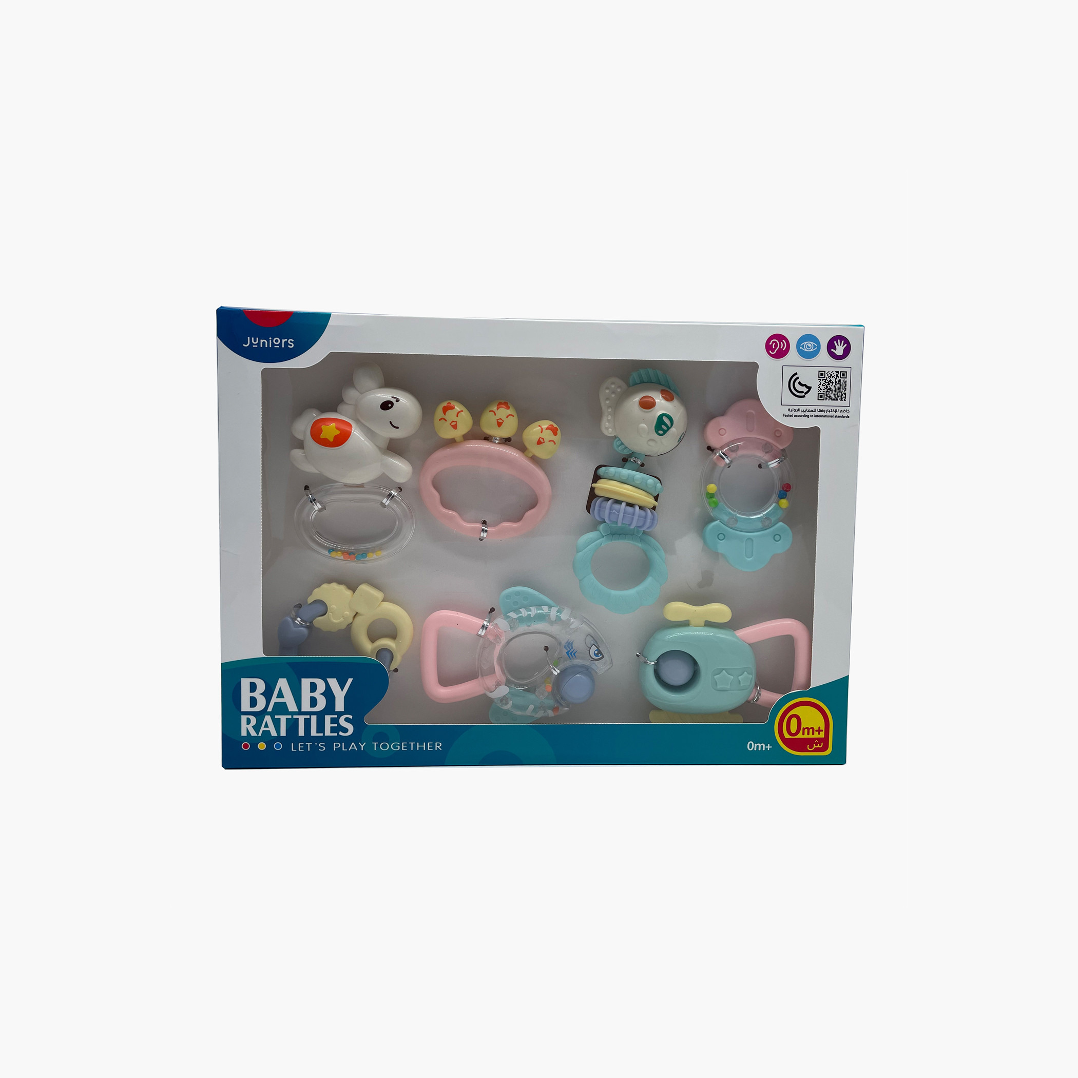Juniors 7-Piece Rattles and Teethers Set-toys-babyandtoddlertoys-rattlesandteethers-image-1