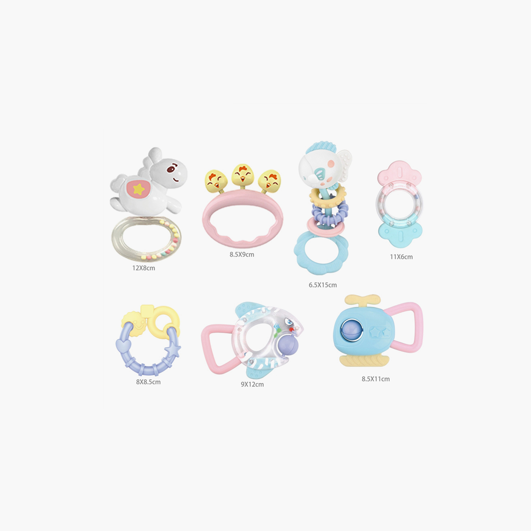 Juniors 7-Piece Rattles and Teethers Set-toys-babyandtoddlertoys-rattlesandteethers-image-4