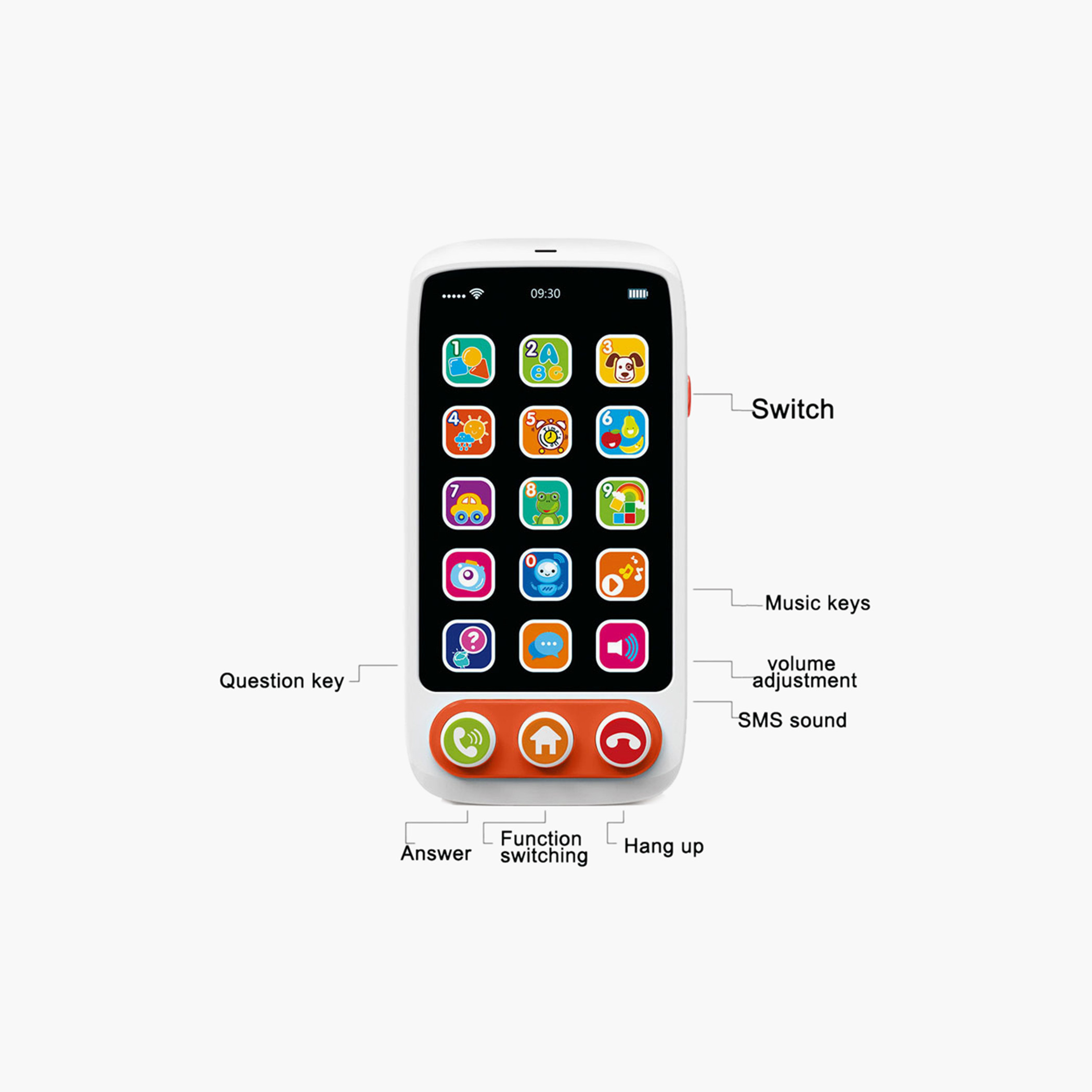 Juniors Musical Phone Toy-toys-babyandtoddlertoys-lightsandmusicaltoys-image-3