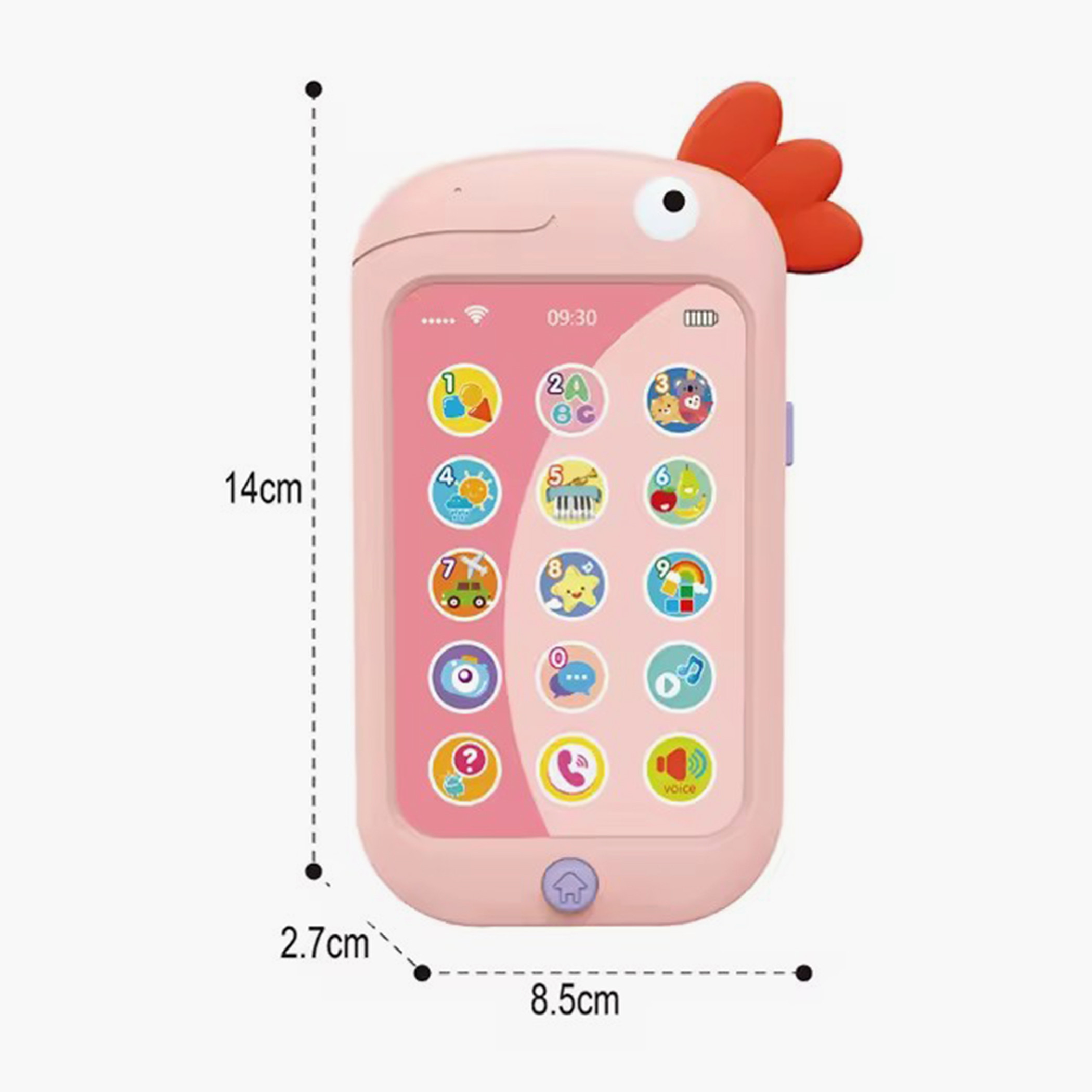 لعبة هاتف موسيقية بأضواء وأصوات للأطفال من جونيورز-toys-babyandtoddlertoys-lightsandmusicaltoys-image-3