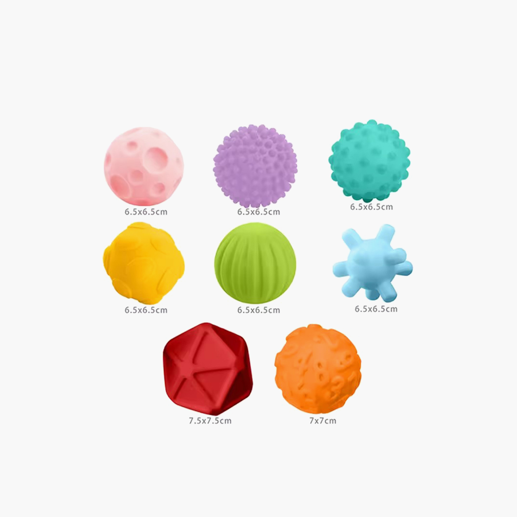 مجموعة كرات حسية 8 قطع من جونيورز-toys-babyandtoddlertoys-learningtoys-image-2