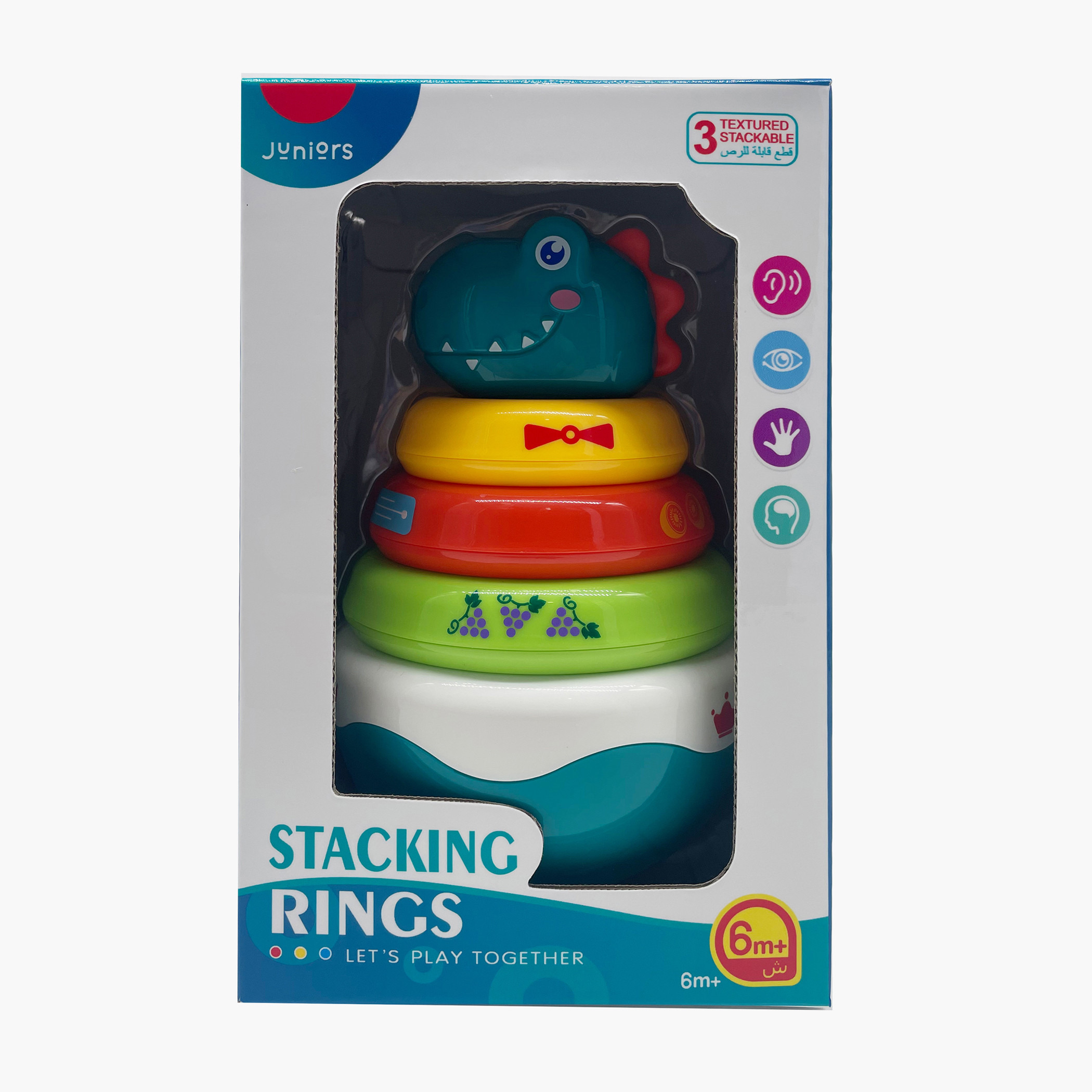 Juniors Roly Poly Stacking Ring Toy-toys-babyandtoddlertoys-stackingandnestingtoys-image-2