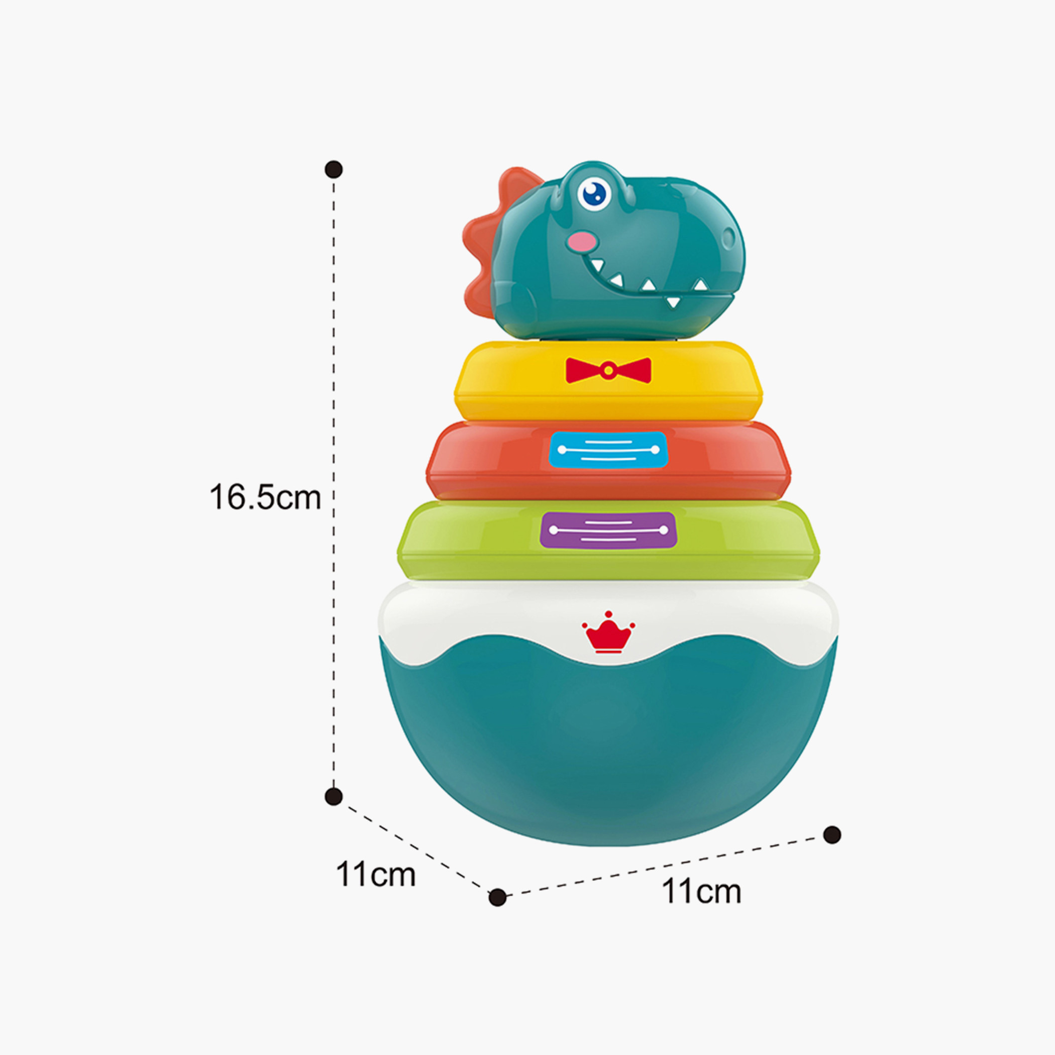 Juniors Roly Poly Stacking Ring Toy-toys-babyandtoddlertoys-stackingandnestingtoys-image-4