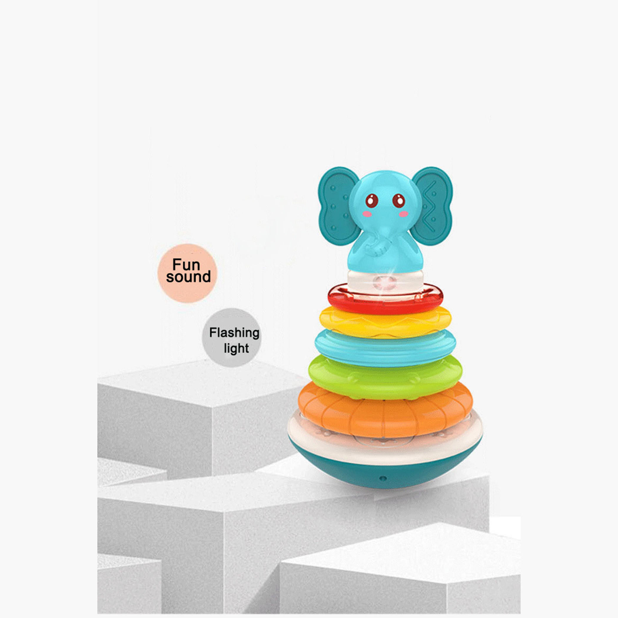 حلقات تكديس موسيقية مع أضواء من جونيورز-toys-babyandtoddlertoys-stackingandnestingtoys-image-2