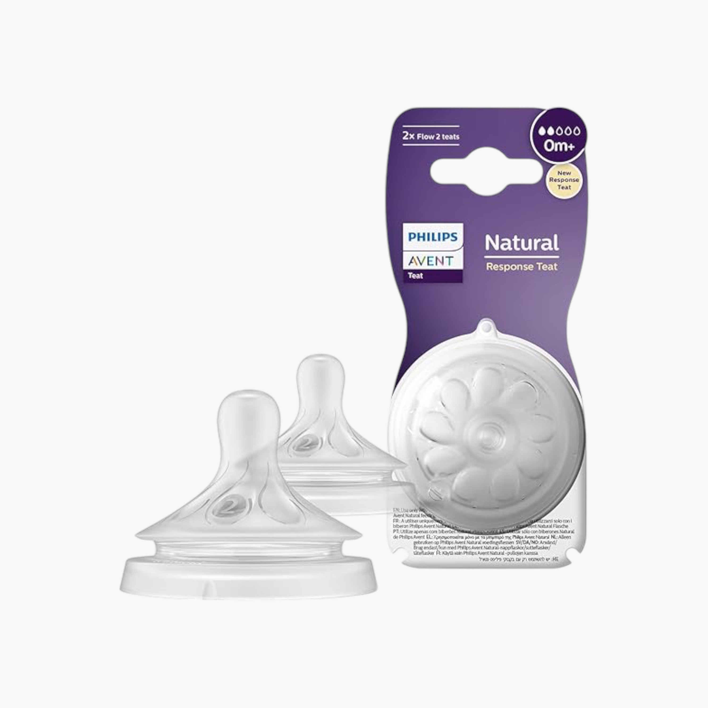 حلمات إرضاع أفنت ناتشورال من فيليبس - طقم من قطعتين-baby-feeding-feedingbottles-bottlesandteats-image-4