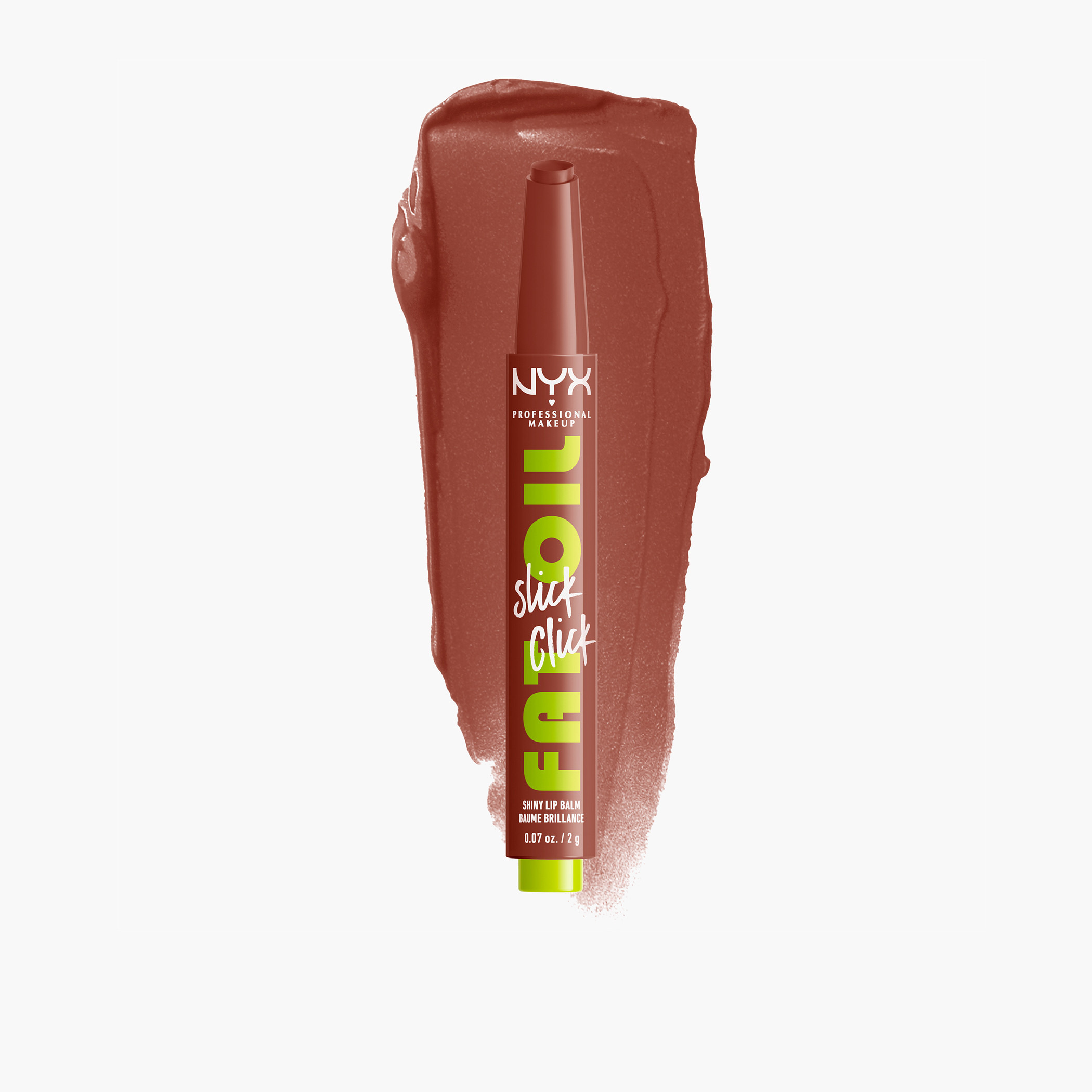 NYX Professional Make up Slick Click Fat Oil Shiny Lip Balm - 2 gms-beautyandpersonalcare-makeup-lips-lipglossesandbalms-image-1