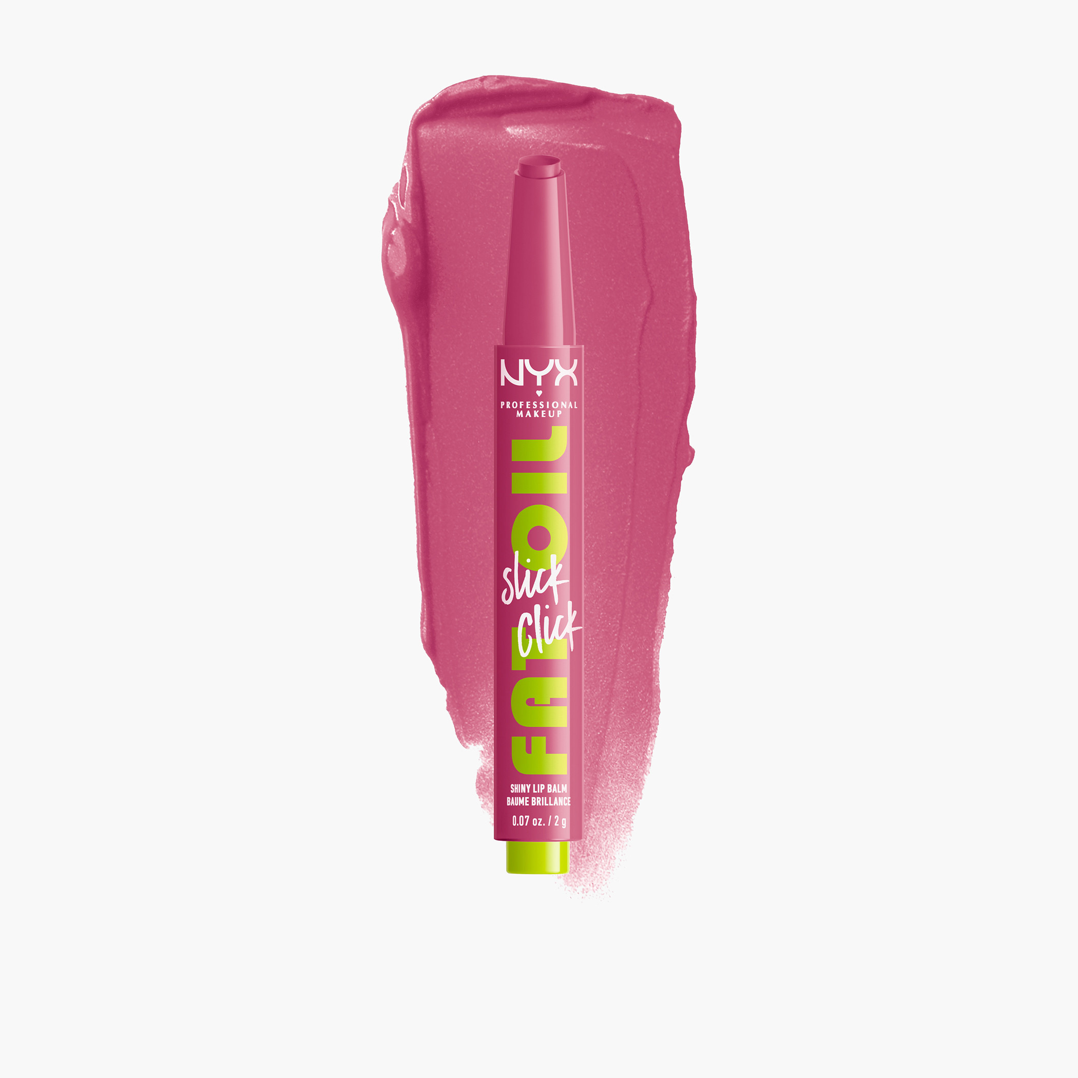 NYX Professional Make up Slick Click Fat Oil Shiny Lip Balm - 2 gms-beautyandpersonalcare-makeup-lips-lipglossesandbalms-image-1