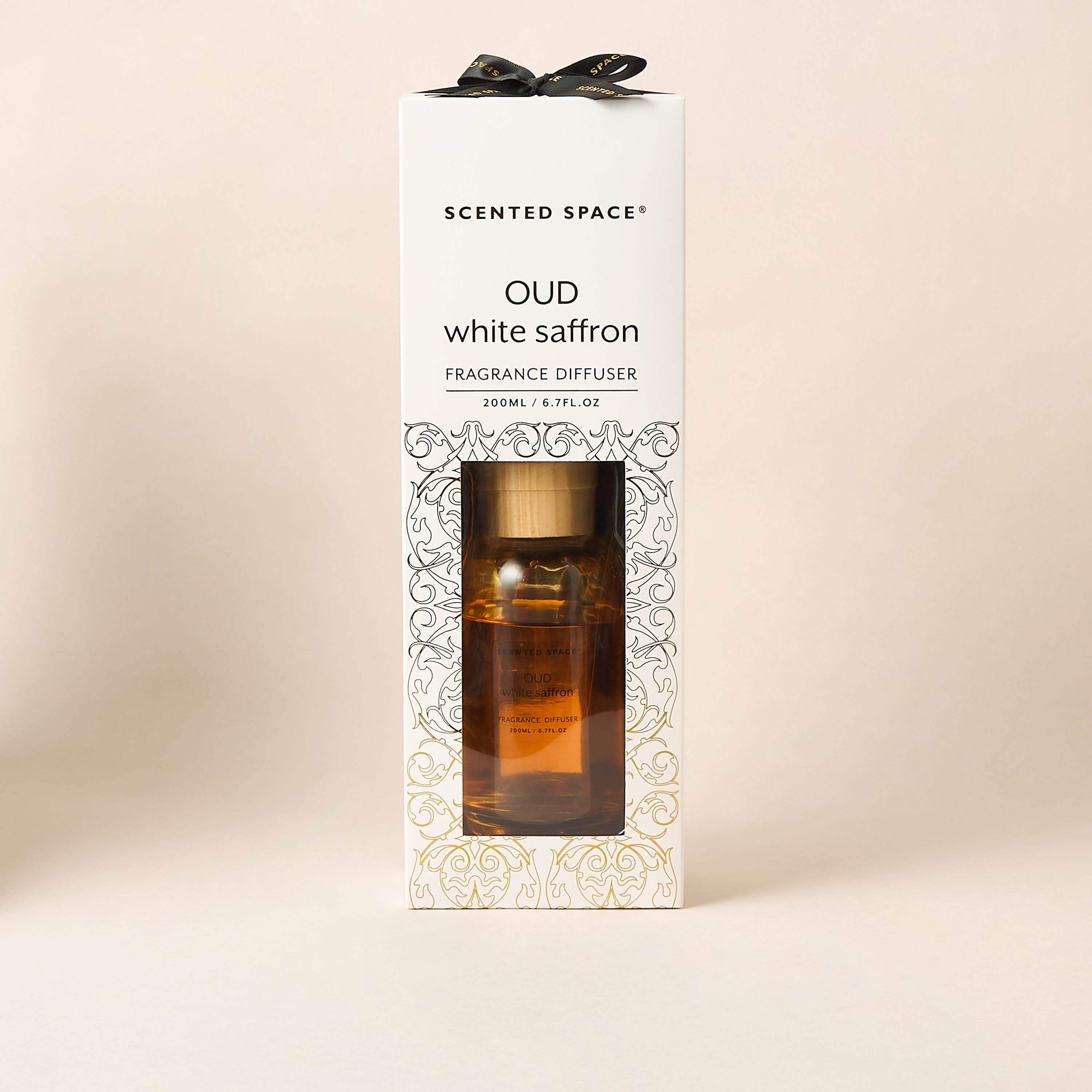 موزع عطور أعواد برائحة الزعفران الأبيض والعود من سينتد سبيس - 200 مل-household-homefragrance-reeddiffusers-image-4