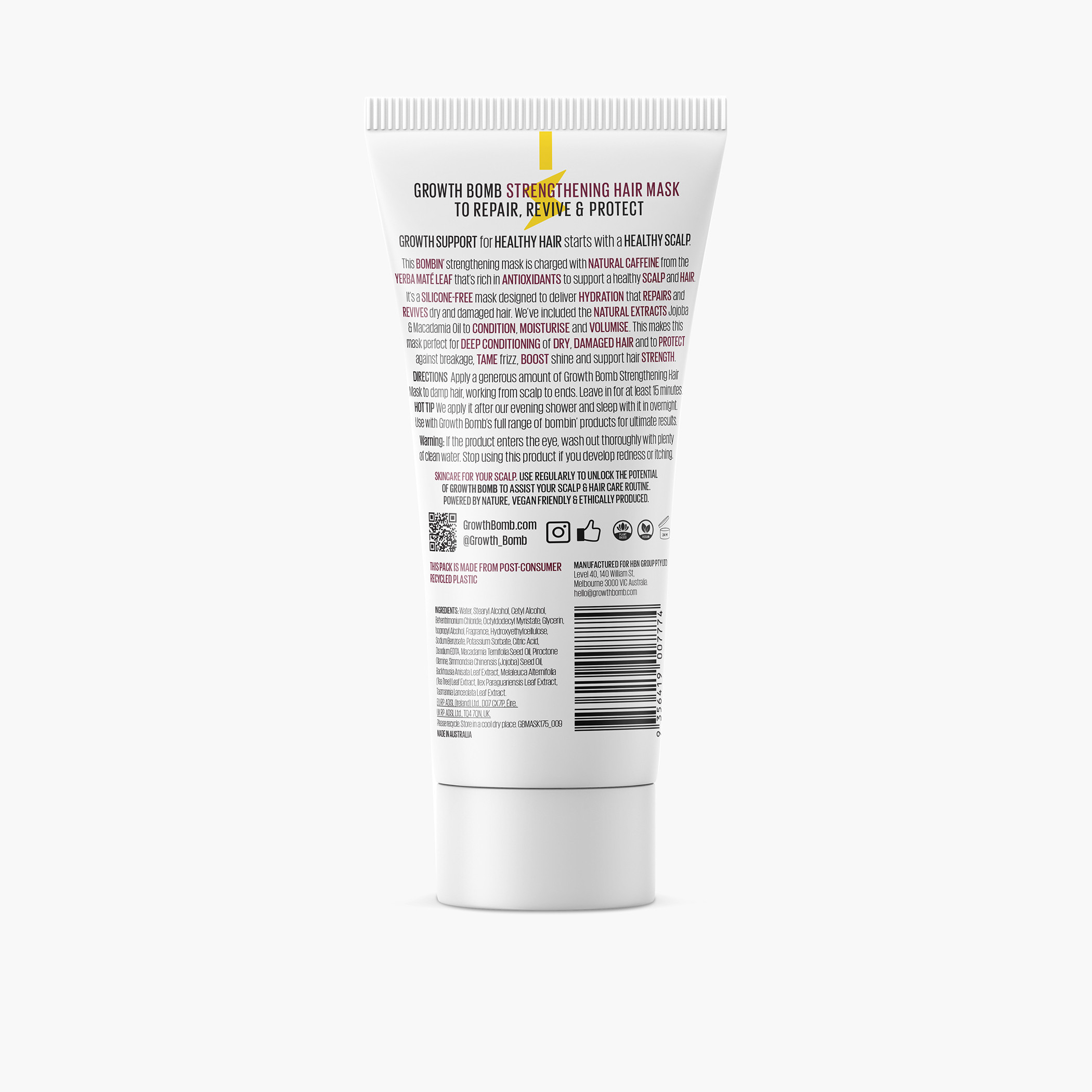 قناع تقوية الشعر من جروث بومب - 200 مل-beautyandpersonalcare-hair-haircare-hairmasksandcreams-image-2
