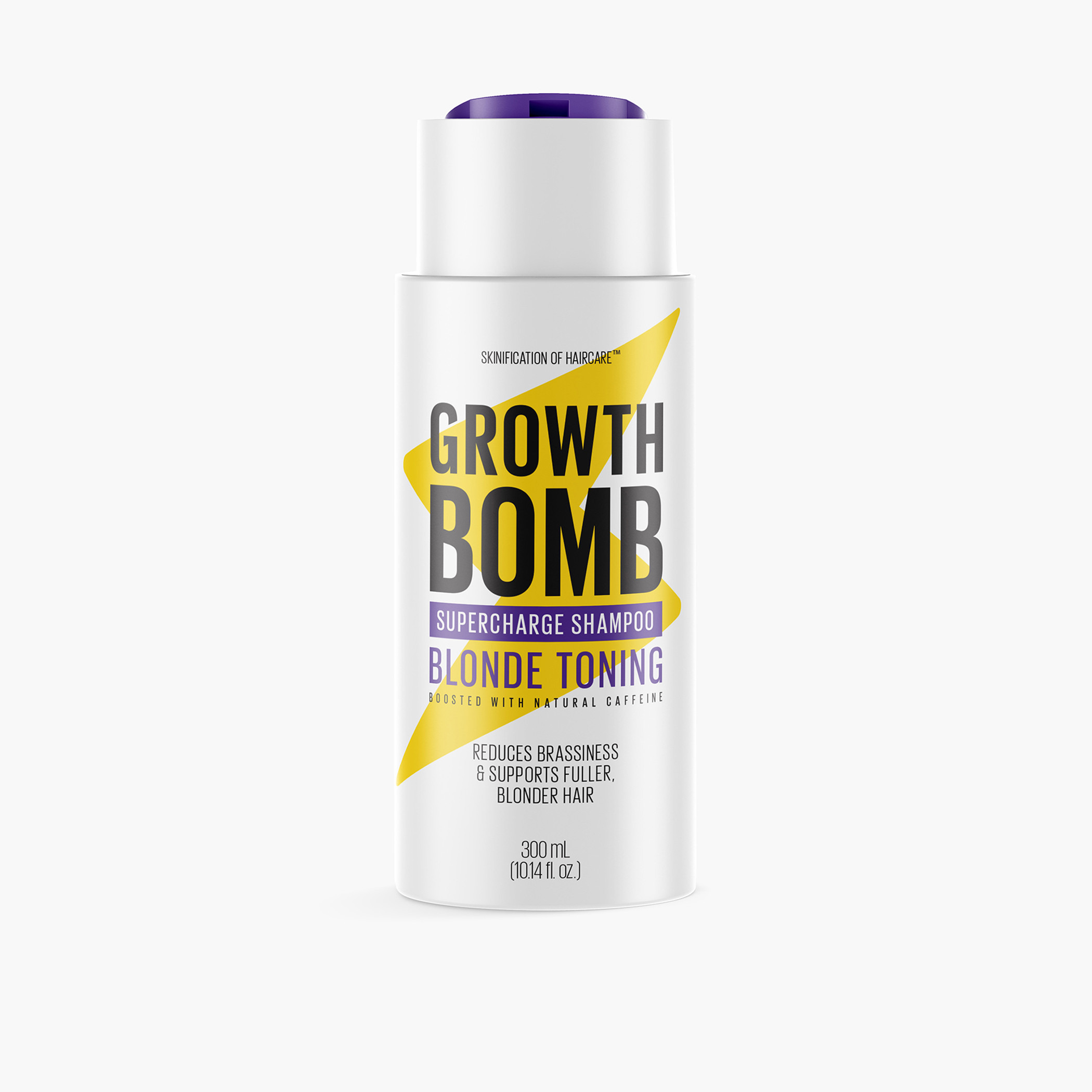 شامبو الشعر سوبر تشارج بلوند توننج من جروث بومب - 300 مل-beautyandpersonalcare-hair-haircare-shampoos-image-1
