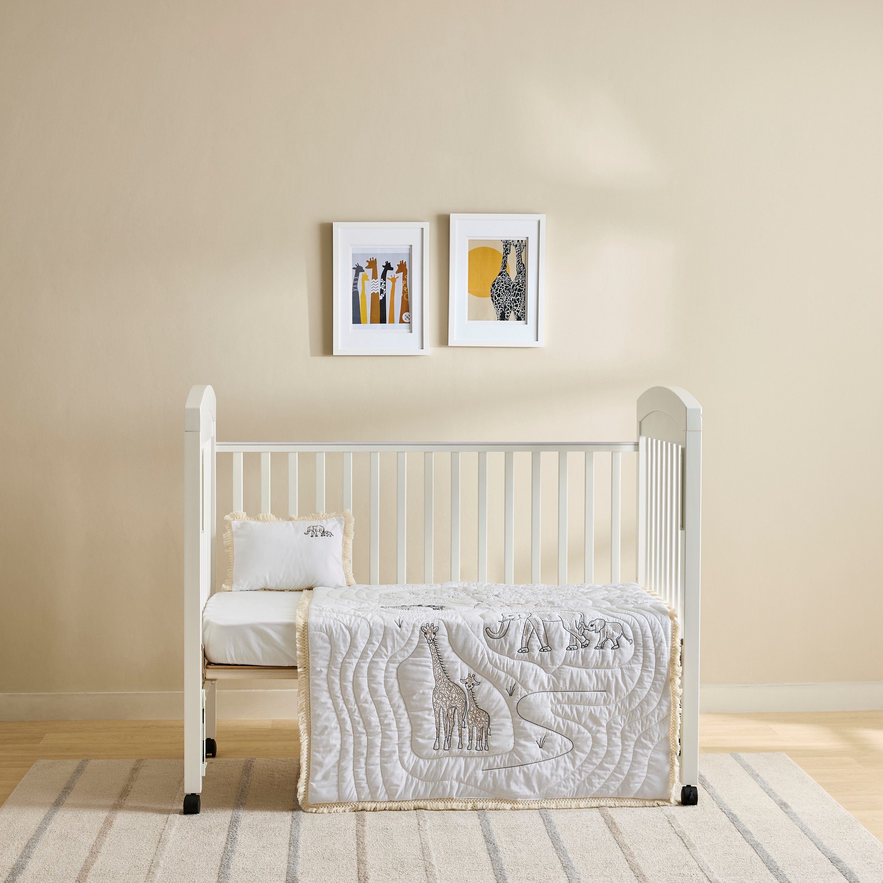 Giggles Safari Embroidered Comforter and Pillow Set-baby-nursery-babybedding-image-4