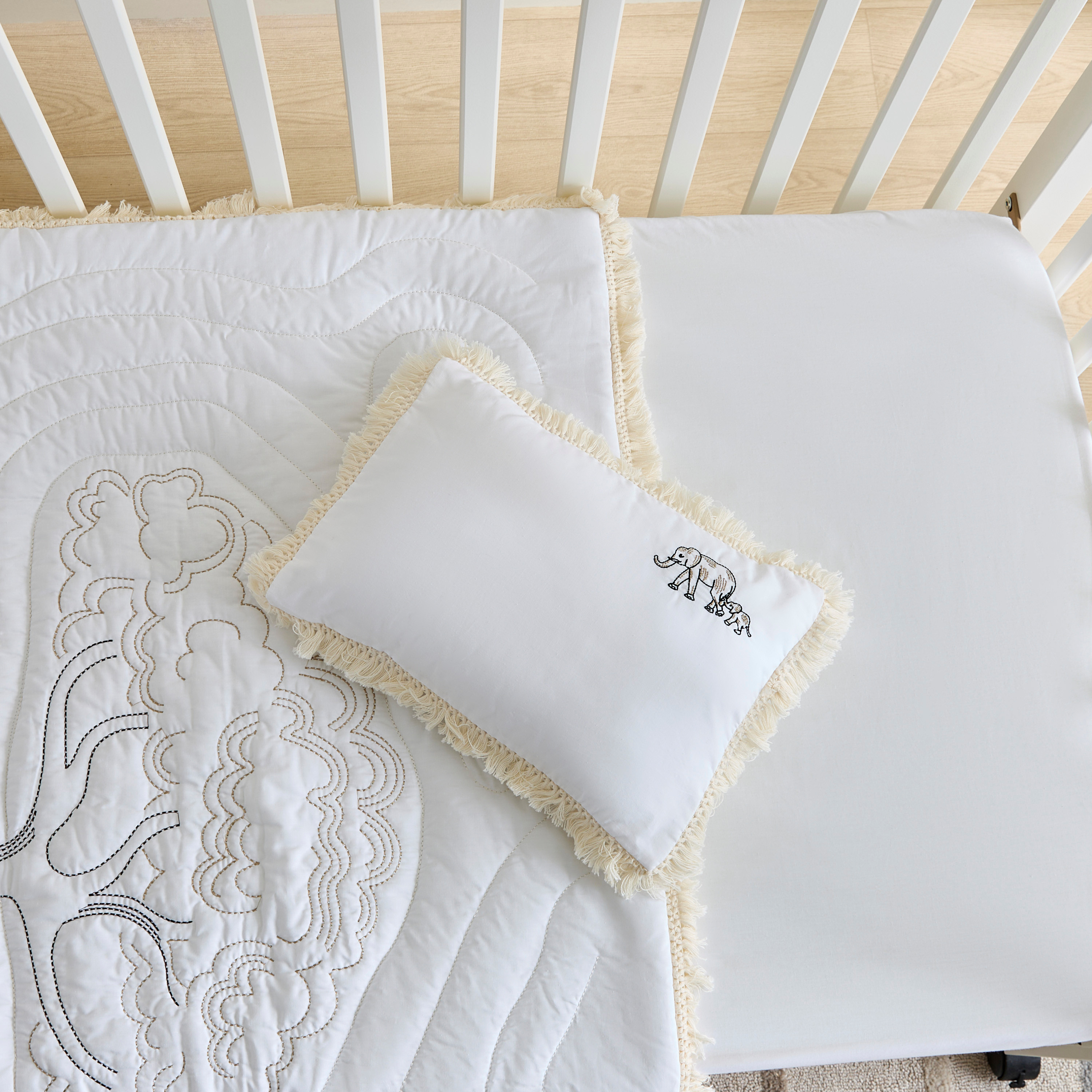 Giggles Safari Embroidered Comforter and Pillow Set-baby-nursery-babybedding-image-5