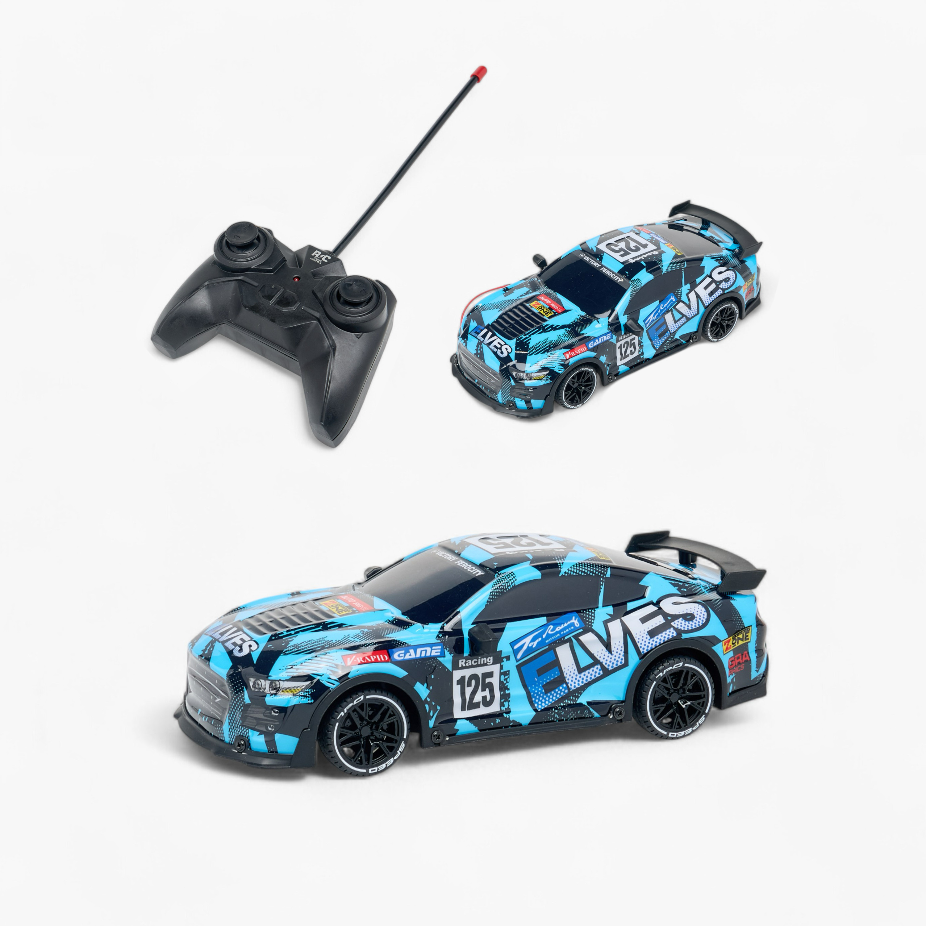 Juniors 1:18 Remote Control Racing Toy Car with Light-toys-playvehicles-diecastcars-image-1