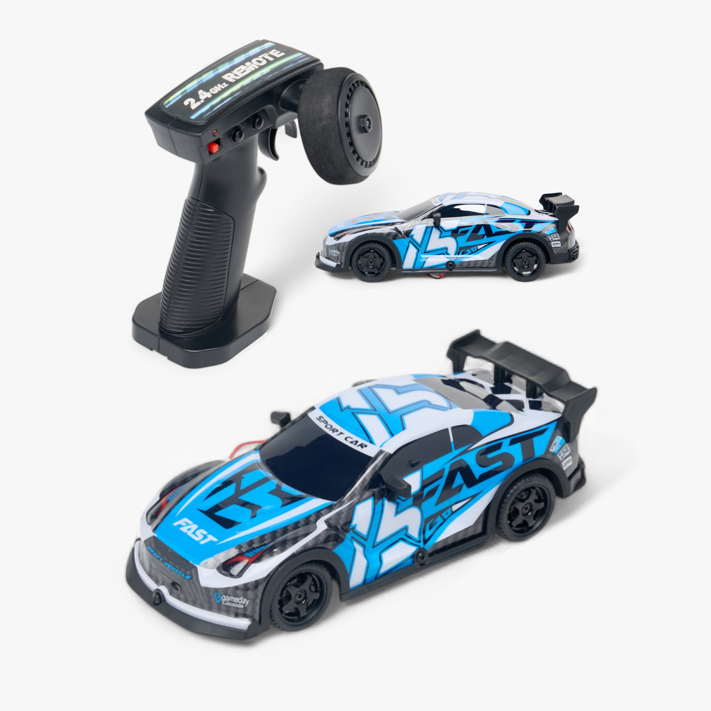 سيارة دريفت بجهاز تحكم عن بعد وأضواء من جونيورز-toys-remotecontrolledvehicles-rccars-image-9