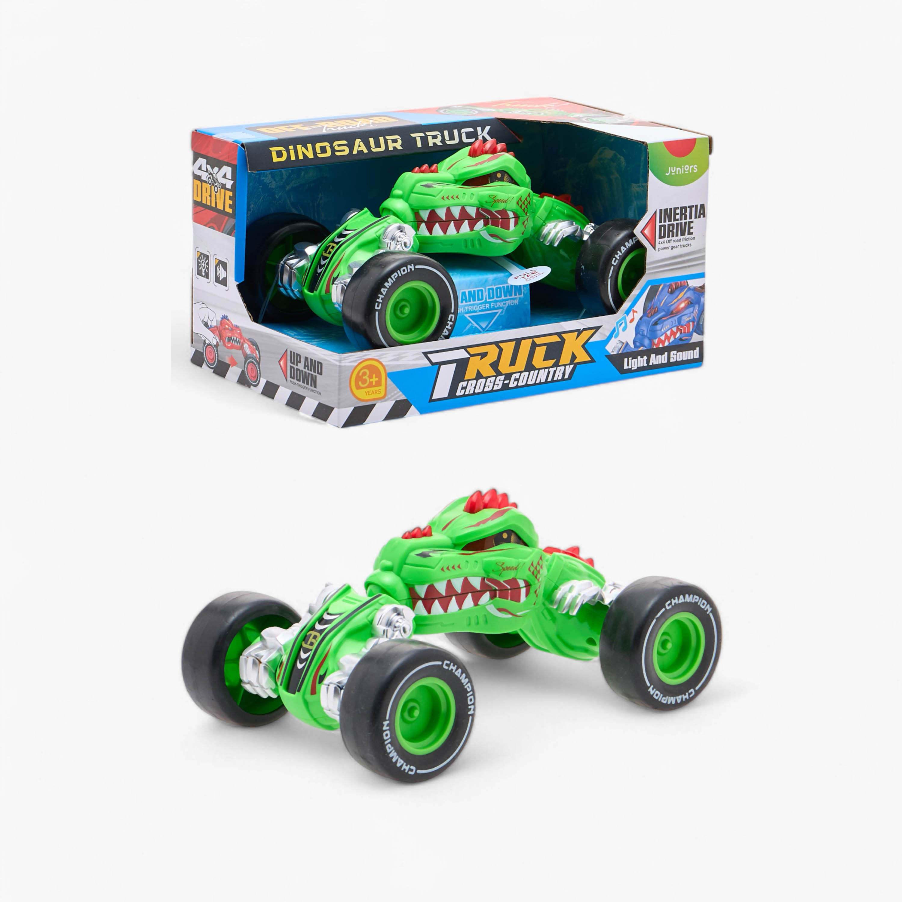 شاحنة لعبة ديناصور مع ضوء وموسيقى من جونيورز-toys-playvehicles-utilityvehicles-image-1