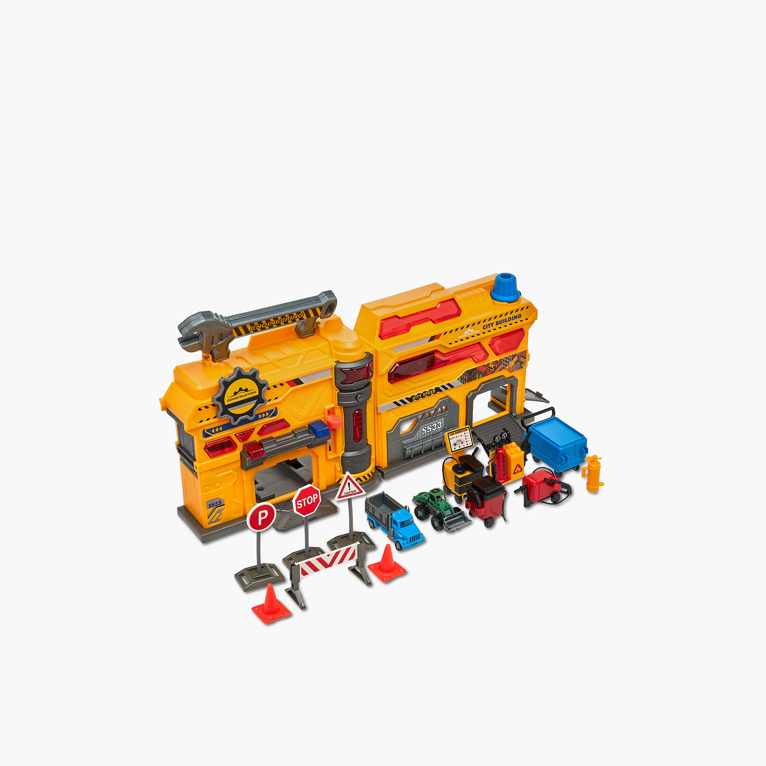 مجموعة ألعاب مسار المرآب اصنعها بنفسك من سيتي أكشن-toys-playvehicles-vehicleplaysets-image-8