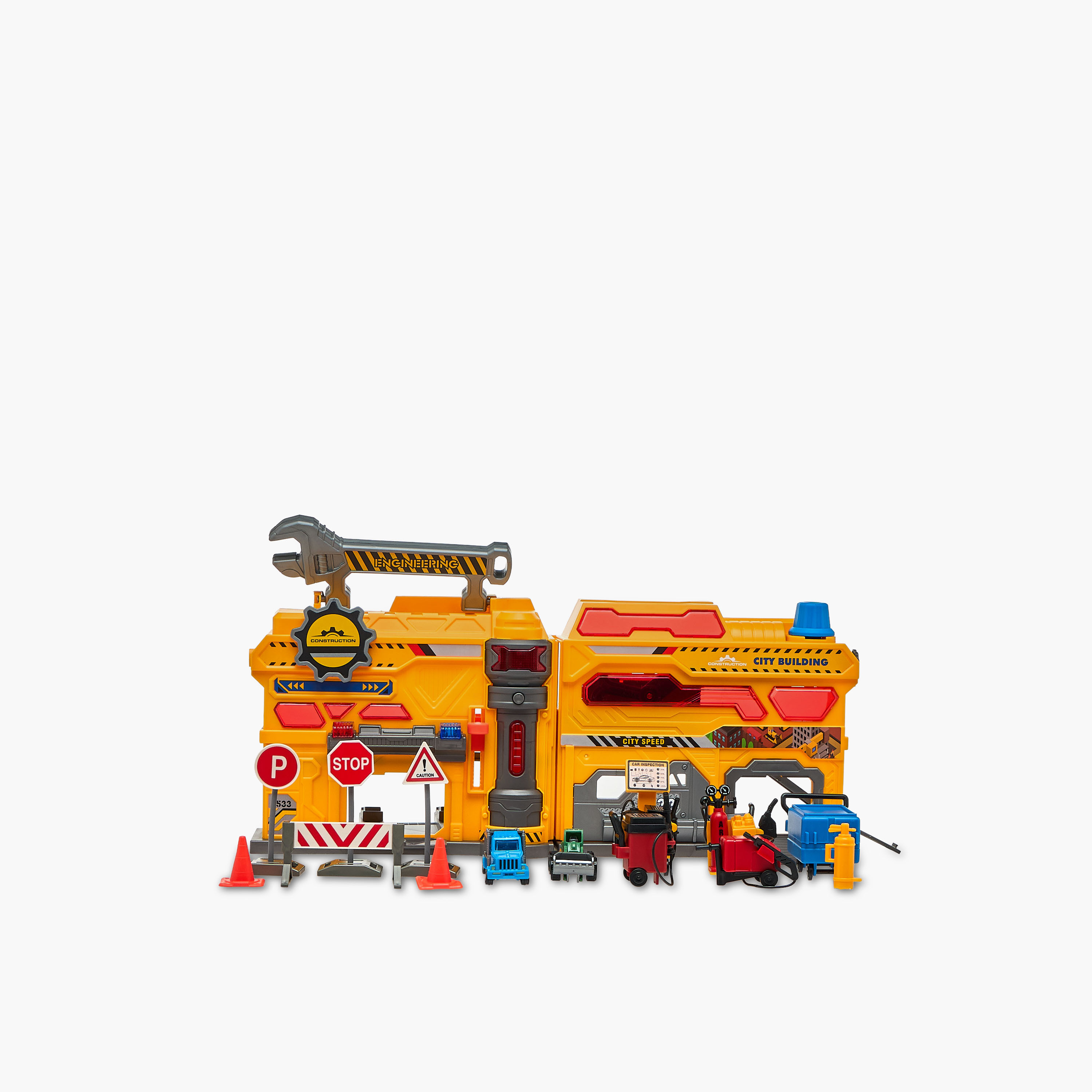 مجموعة ألعاب مسار المرآب اصنعها بنفسك من سيتي أكشن-toys-playvehicles-vehicleplaysets-image-7