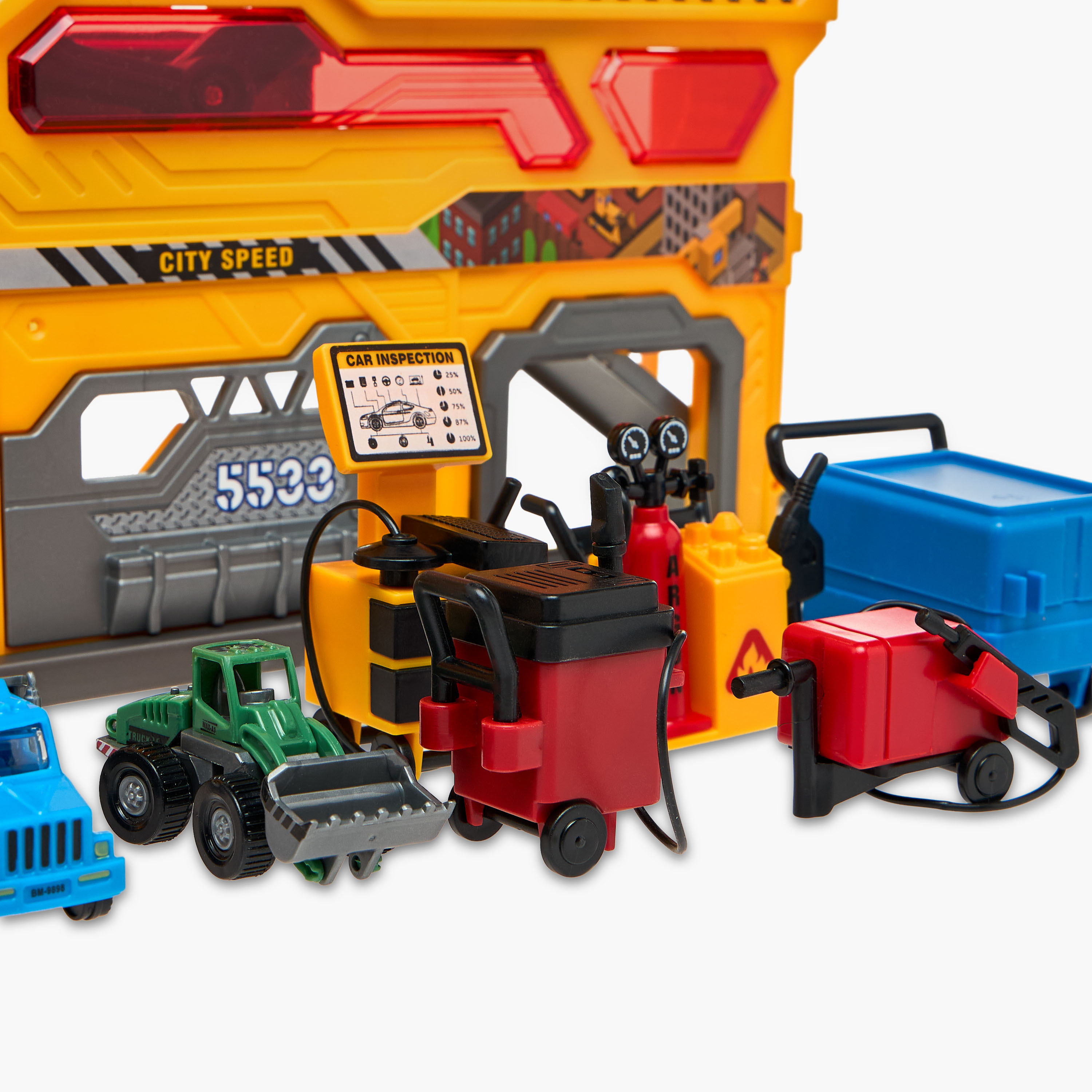 مجموعة ألعاب مسار المرآب اصنعها بنفسك من سيتي أكشن-toys-playvehicles-vehicleplaysets-image-5