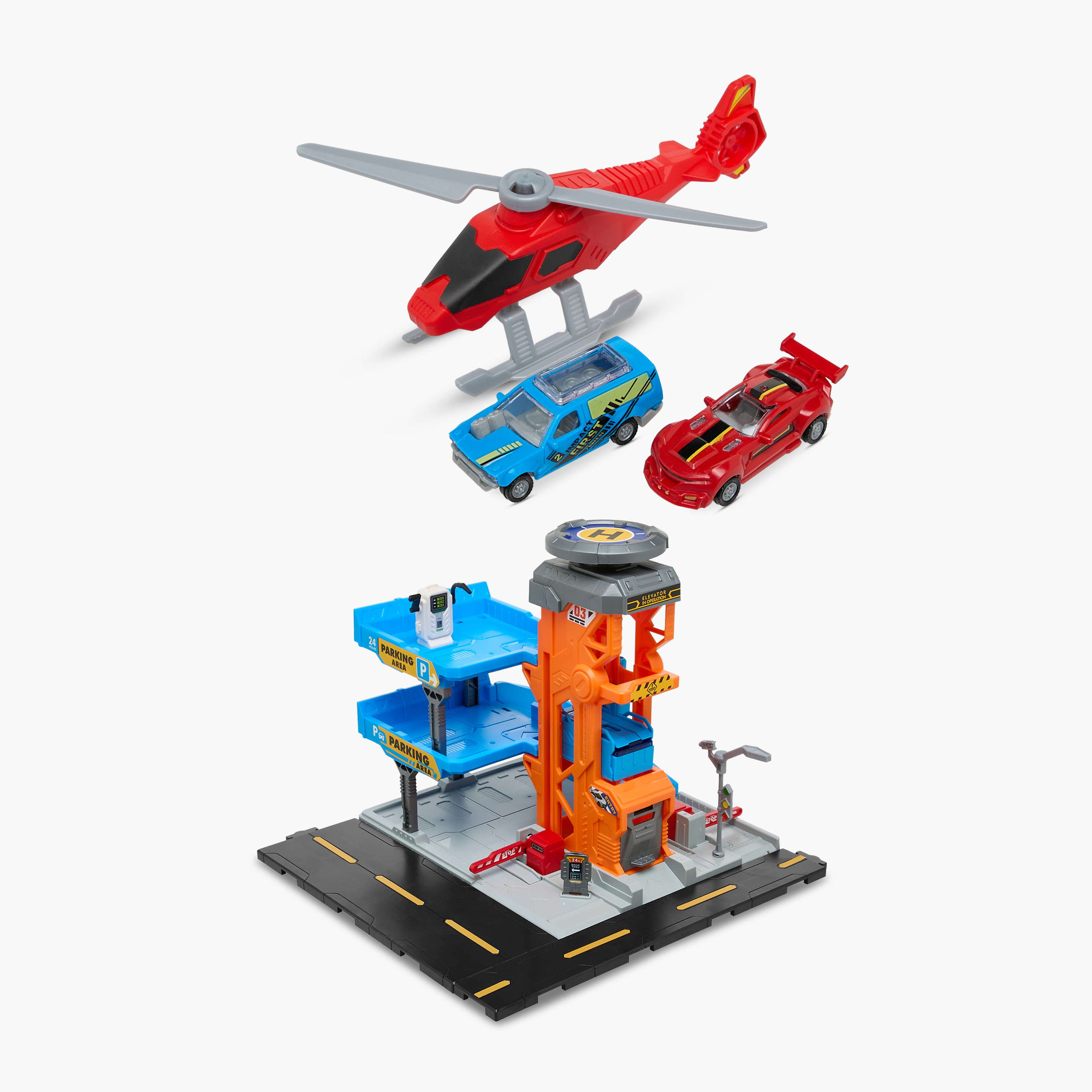 مجموعة لعب موقف سيارات متعدد المستويات من سيتي أكشن-toys-playvehicles-vehicleplaysets-image-10