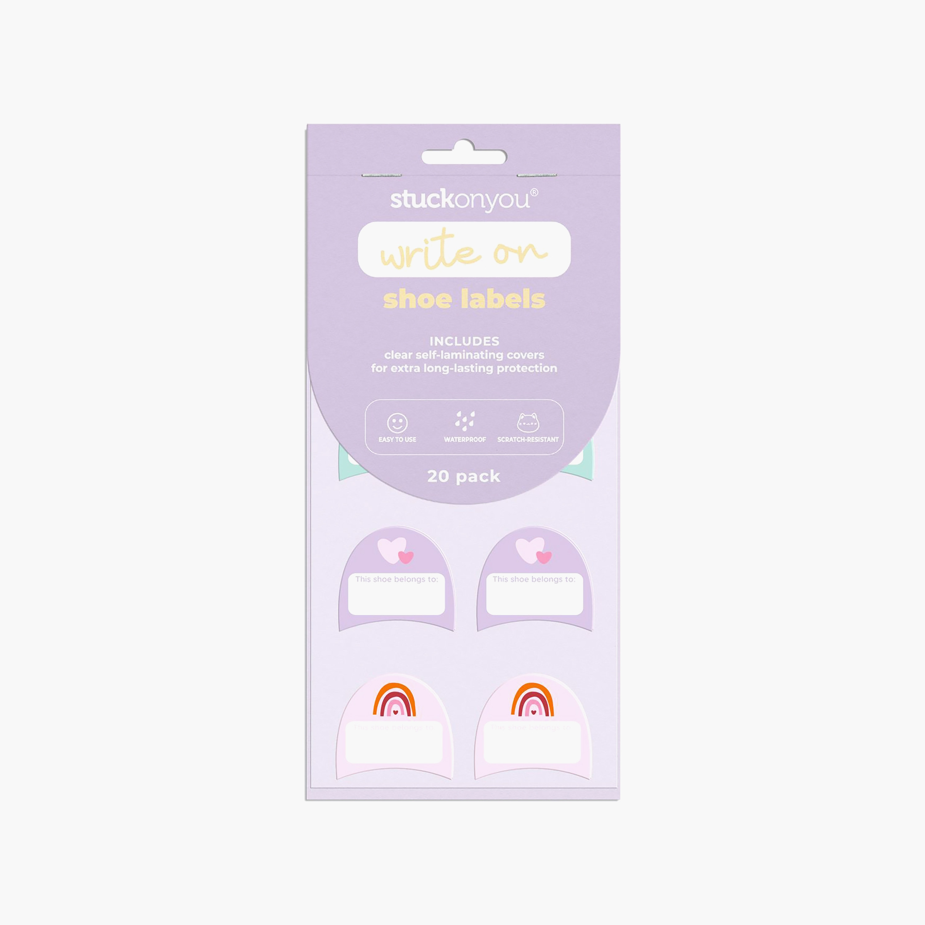 ملصقات رايت أون شو أون 20 قطعة من ستاك أون يو، باستيل بارتي-school-stationery-accessories-image-2
