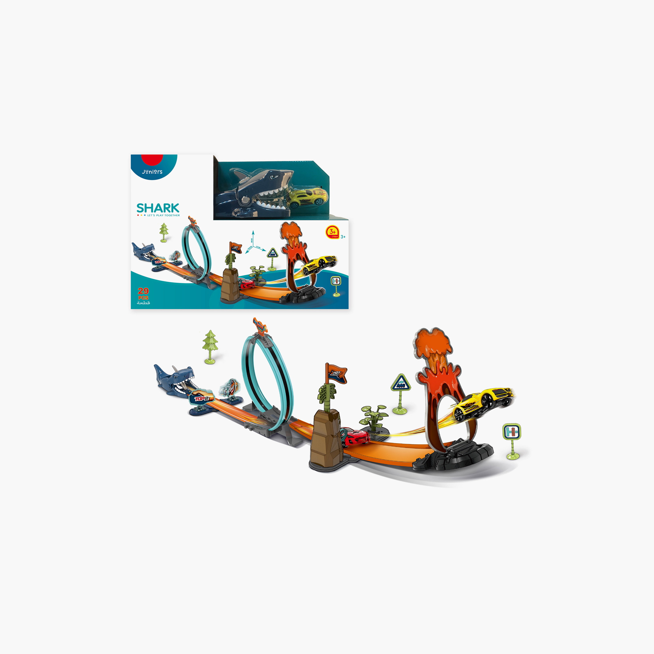 Juniors 29-Piece Shark Racing Playset-toys-playvehicles-vehicleplaysets-image-5