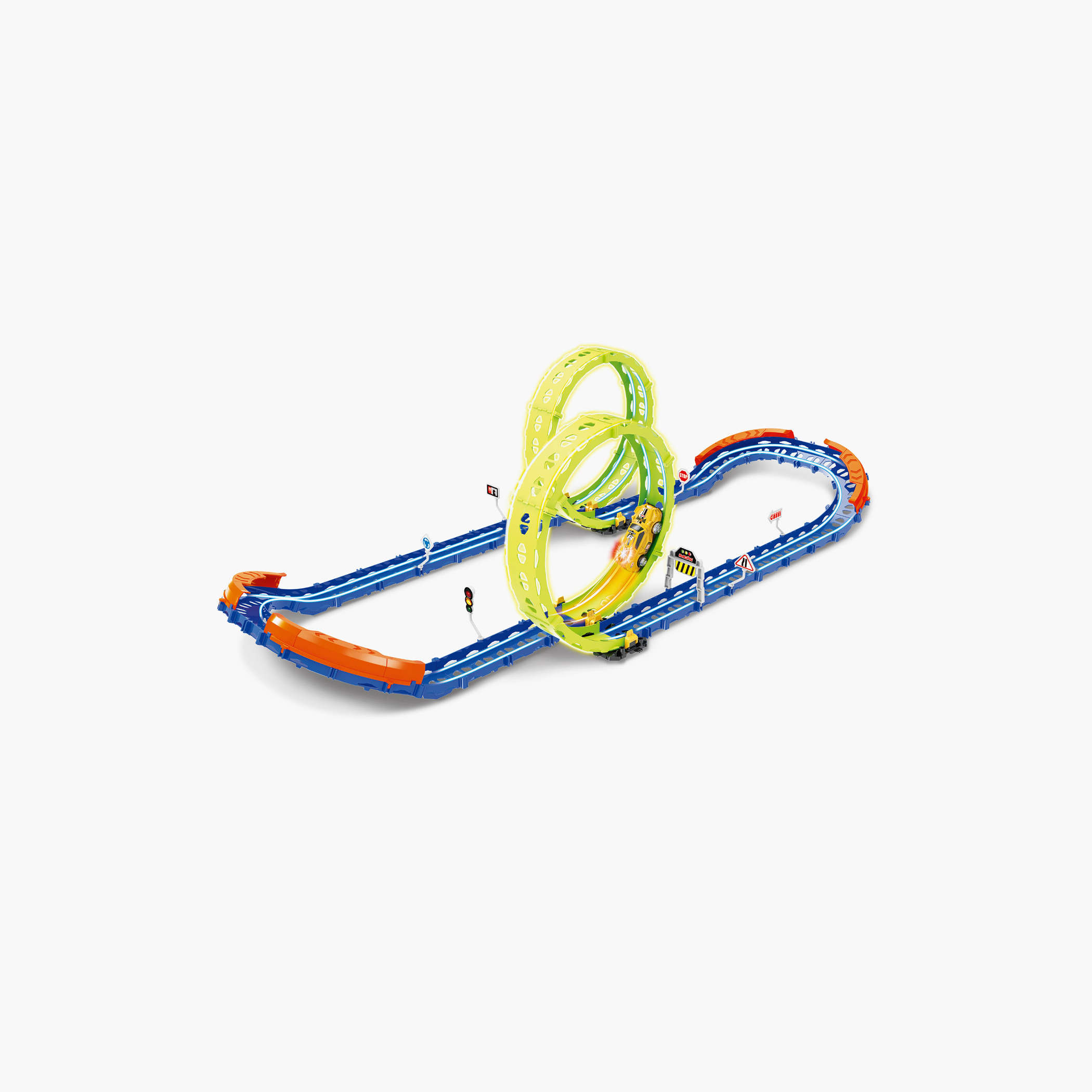 Juniors 46-Piece Glow Speed Track Racing Playset-toys-playvehicles-vehicleplaysets-image-1