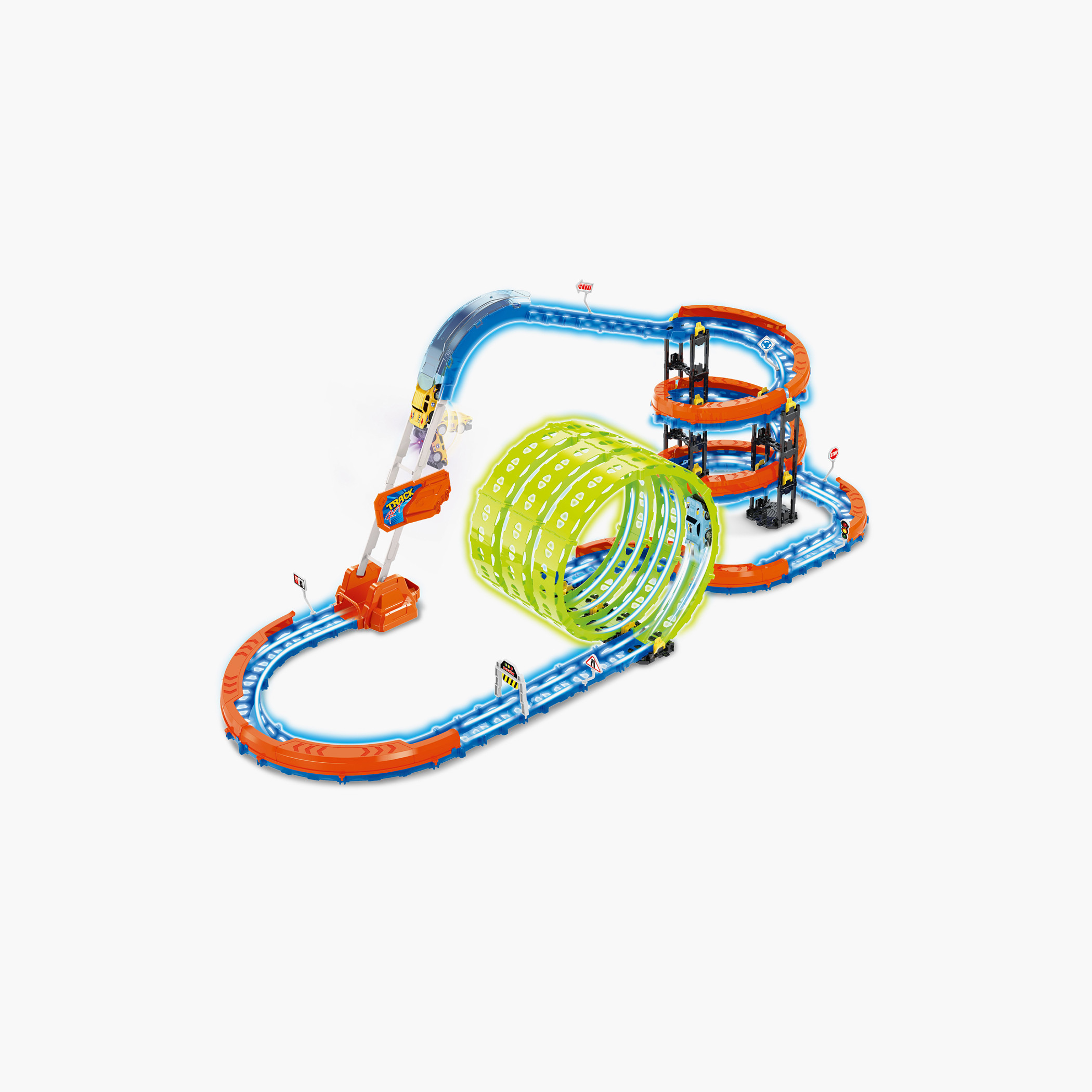 Juniors 91-Piece Glow Flip Track Playset-toys-playvehicles-vehicleplaysets-image-1
