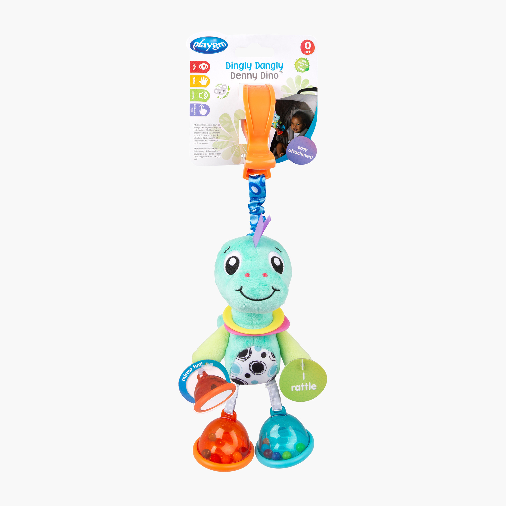 Playgro Dingly Dangly Denny Dino Stroller Toy-baby-gear-strollersandprams-accessories-image-6