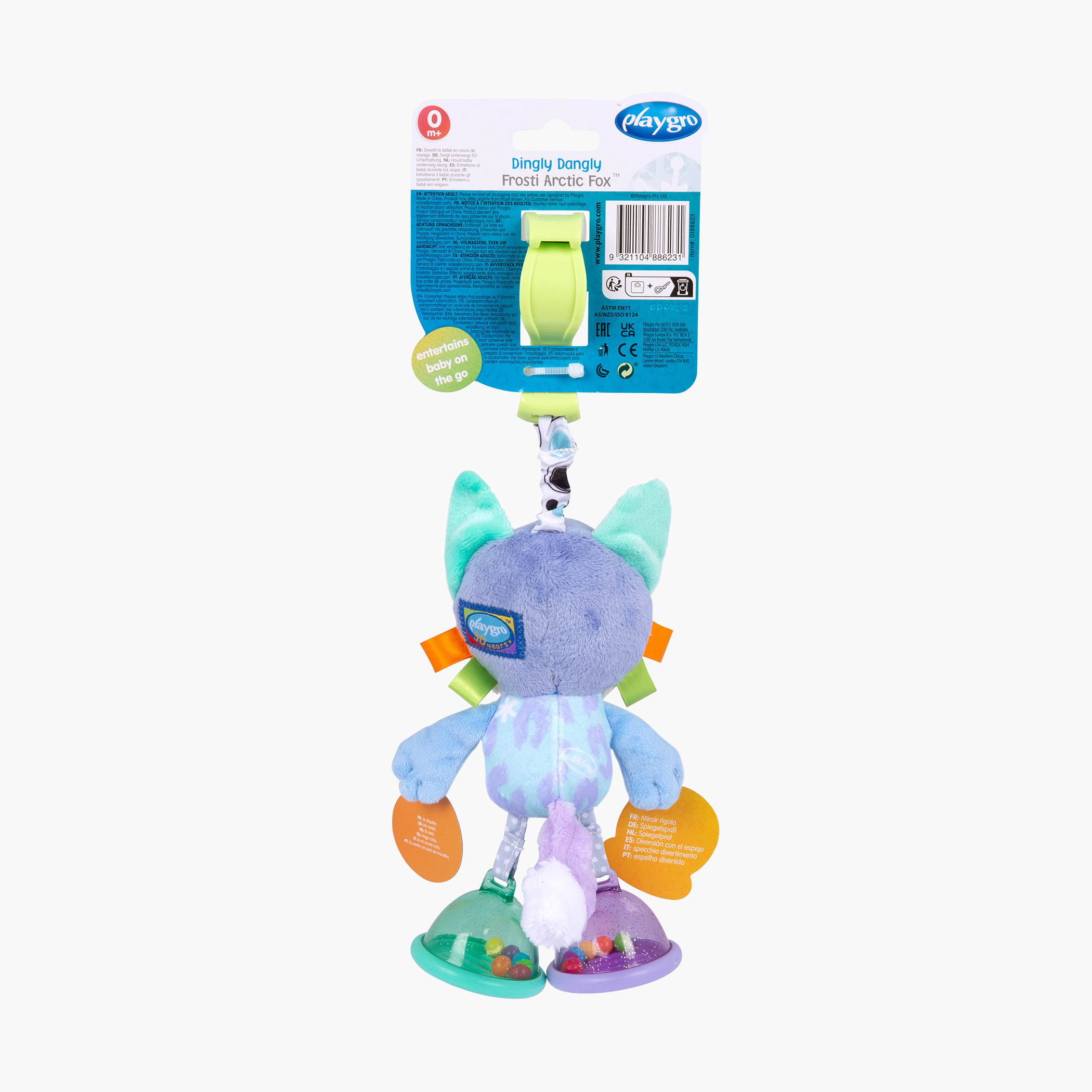 Playgro Dingly Dangly Frosti Arctic Fox Toy-baby-gear-strollersandprams-accessories-image-10