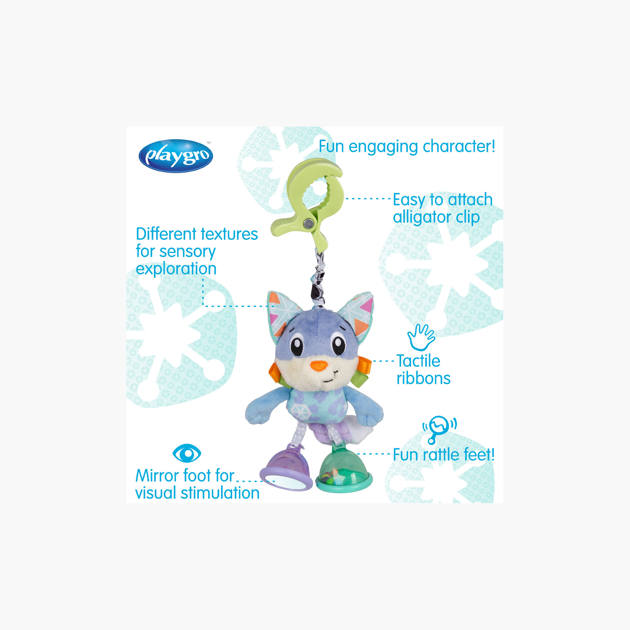 Playgro Dingly Dangly Frosti Arctic Fox Toy-baby-gear-strollersandprams-accessories-image-7