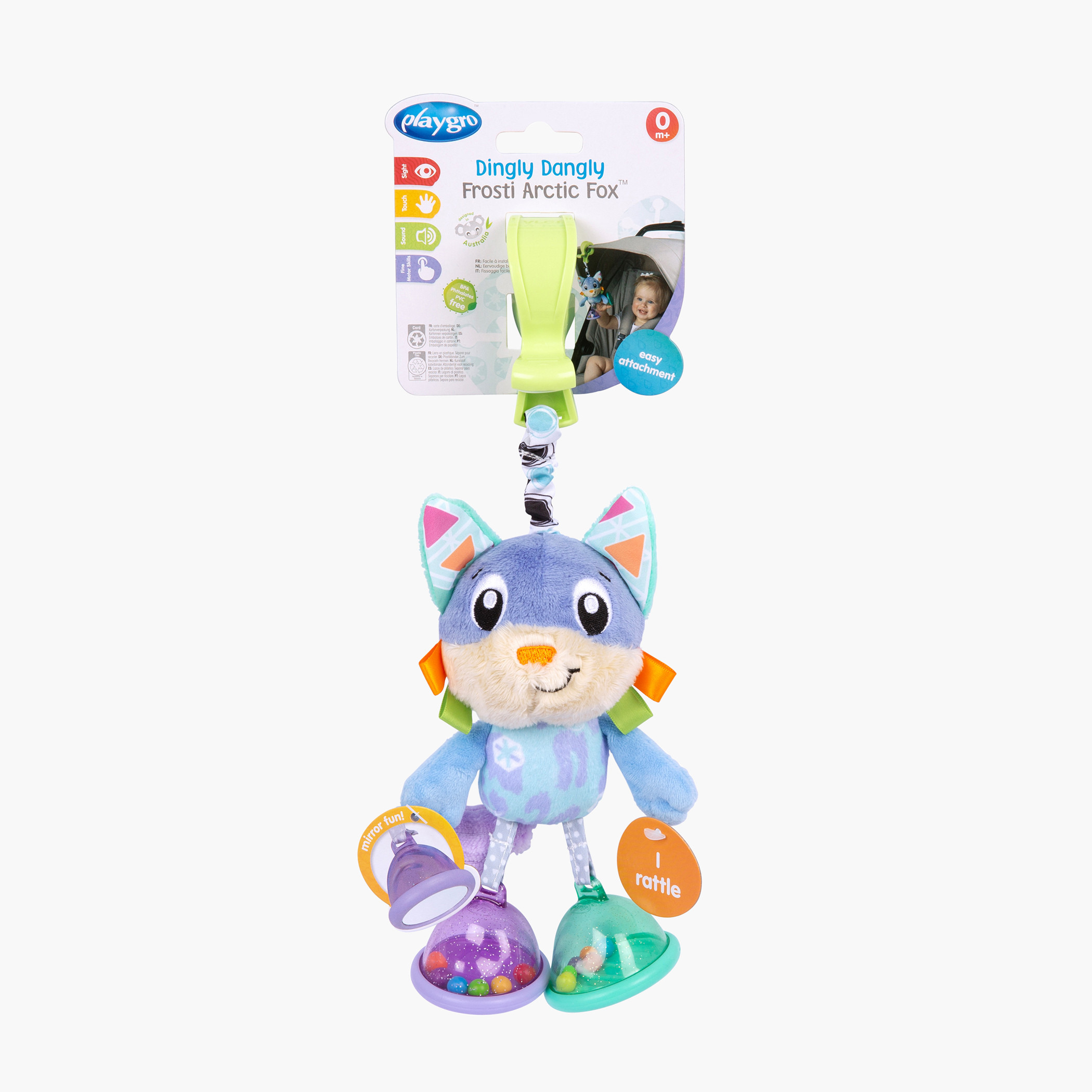 Playgro Dingly Dangly Frosti Arctic Fox Toy-baby-gear-strollersandprams-accessories-image-9