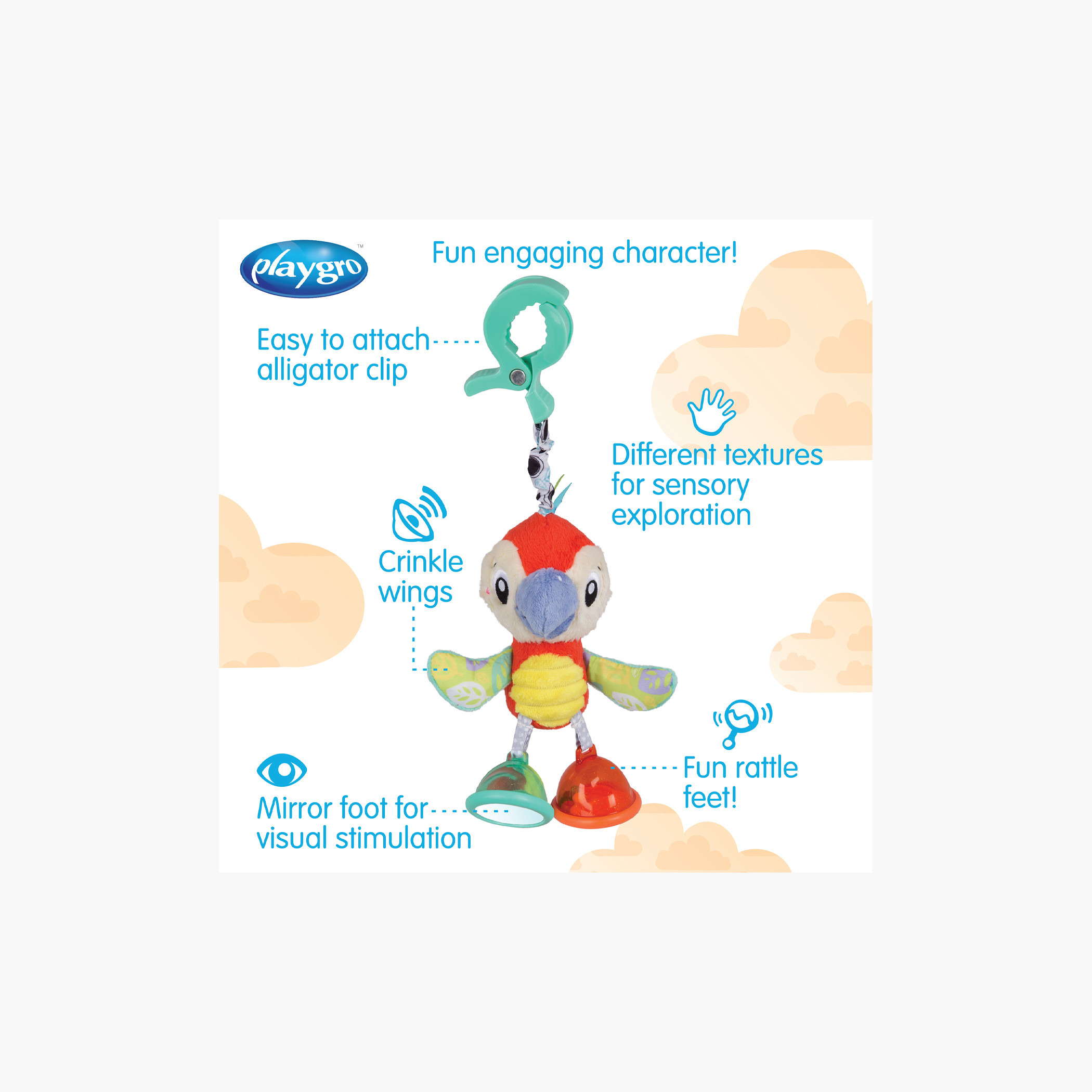 Playgro Dingly Dangly Mio Macaw Toy-baby-gear-strollersandprams-accessories-image-4