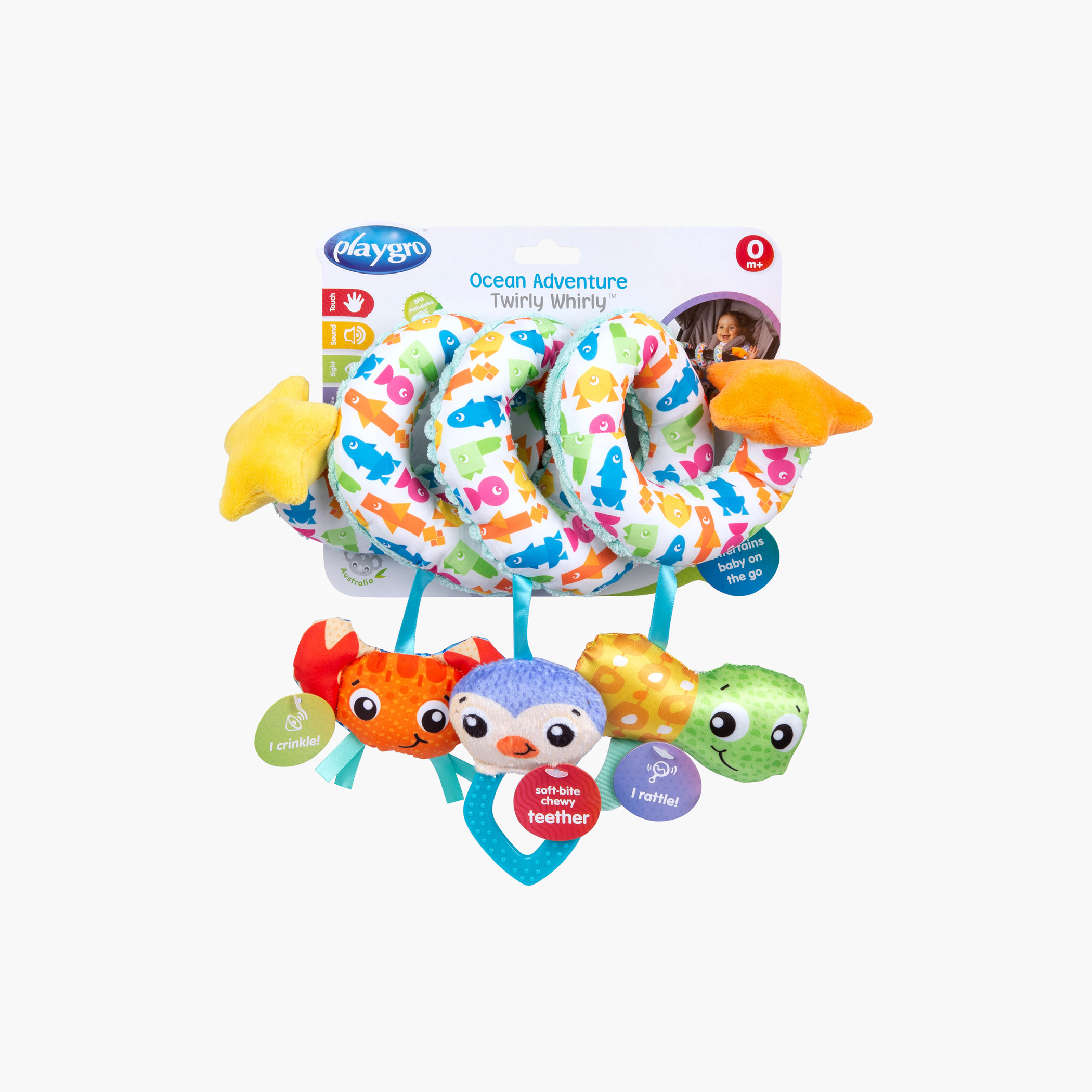 Playgro Ocean Adventure Twirly Whirly Stroller Toy-baby-gear-strollersandprams-accessories-image-3