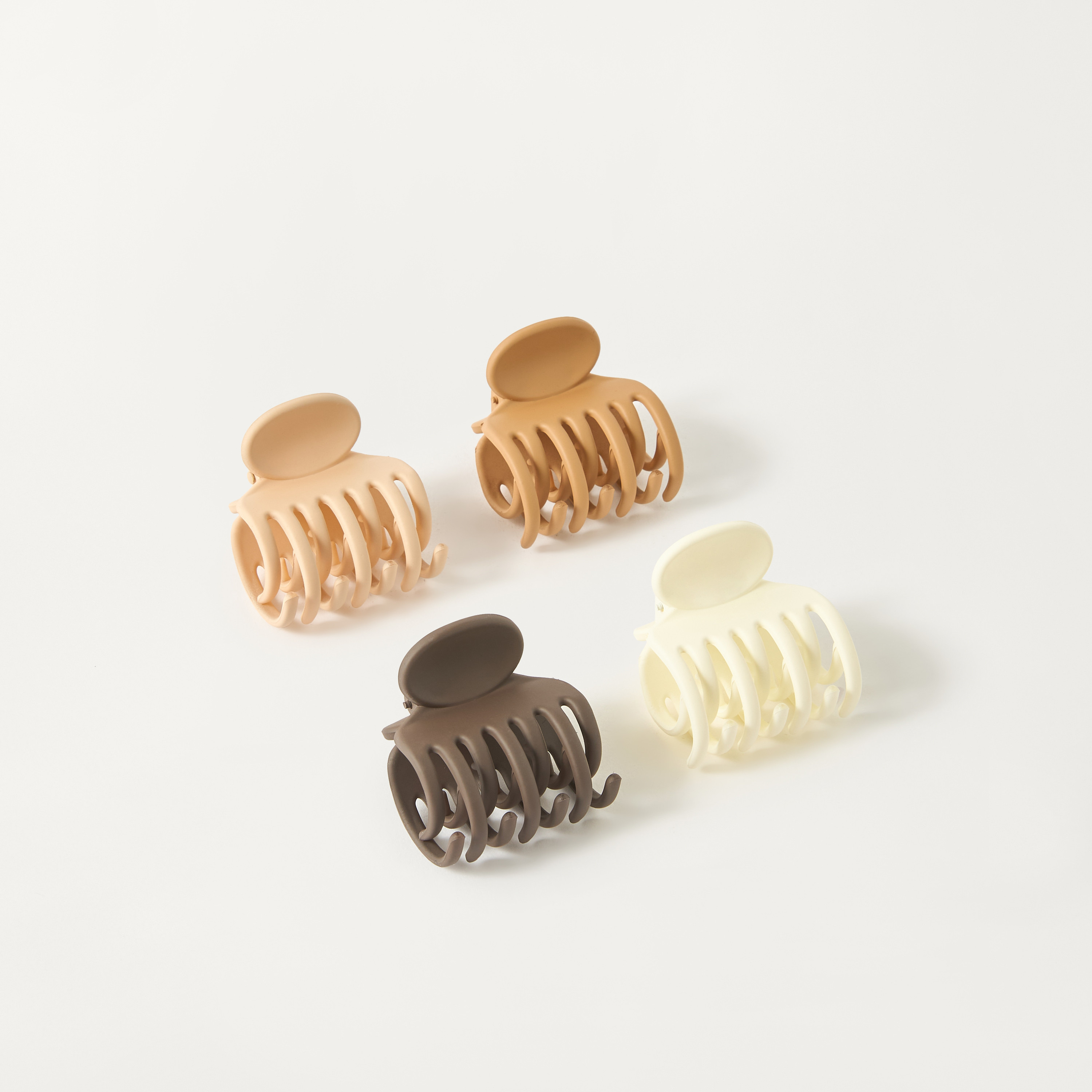 مشابك شعر سادة - طقم 4 قطع-women-hairaccessories-clamps-image-1