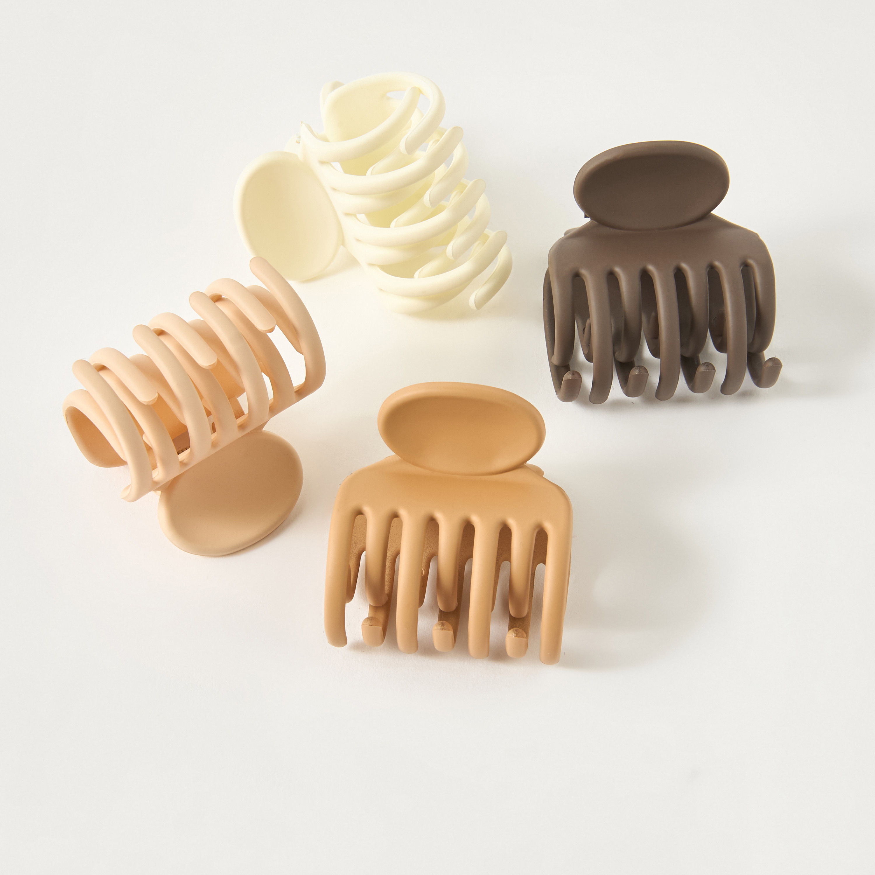 مشابك شعر سادة - طقم 4 قطع-women-hairaccessories-clamps-image-3