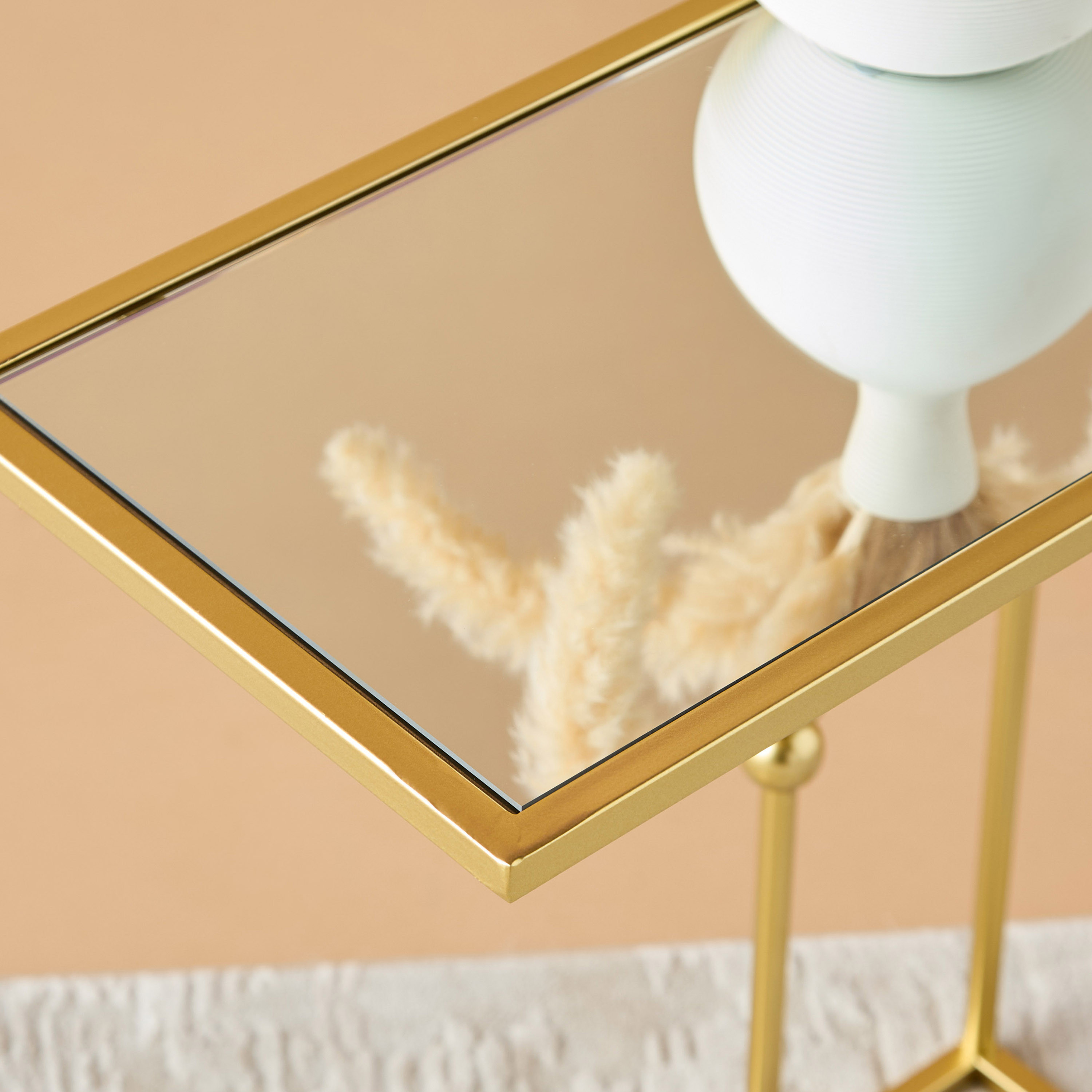 Mirror Top End Table - 45x56 cms-furniture-livingroom-sideandendtables-image-3
