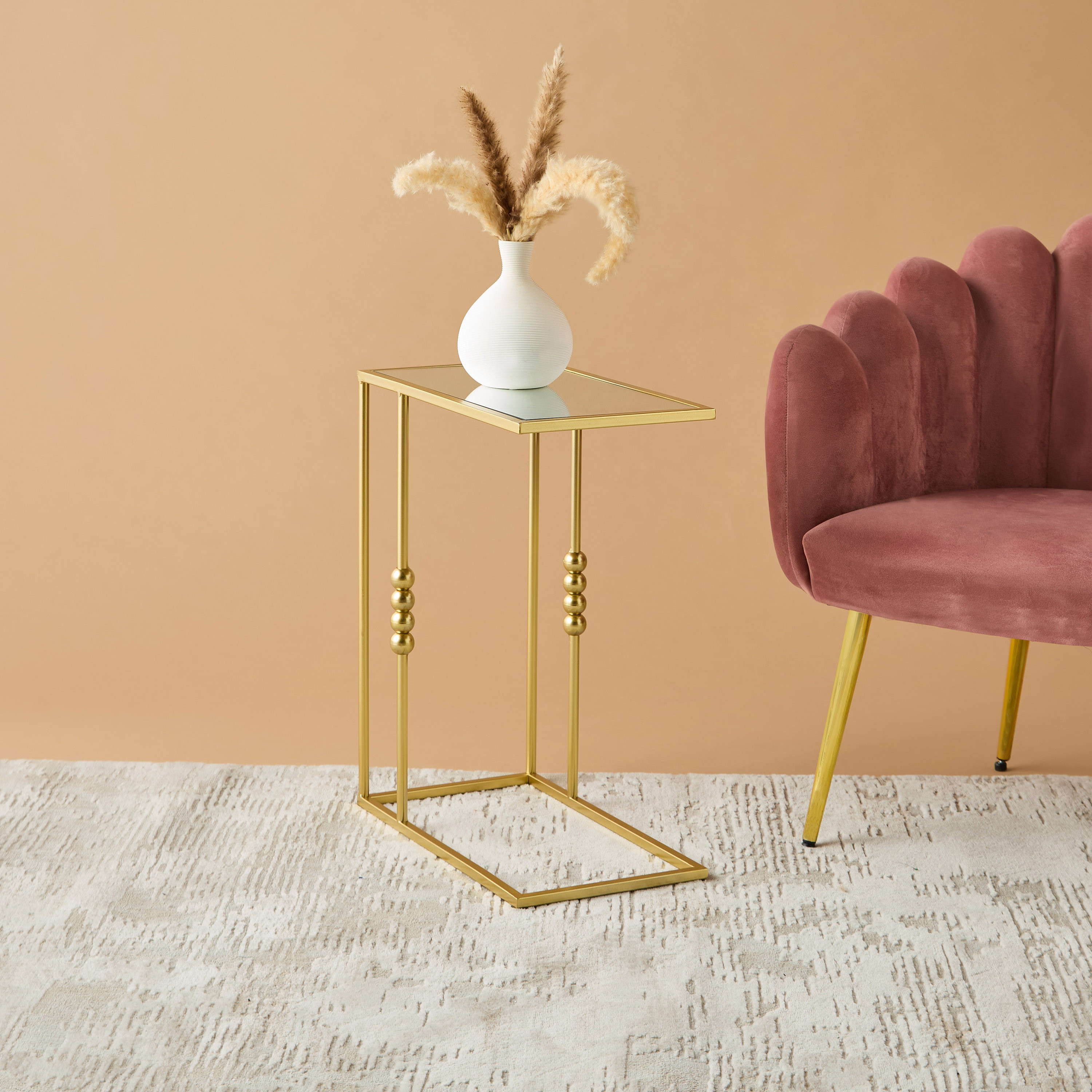 Mirror Top End Table - 45x56 cms-furniture-livingroom-sideandendtables-image-4