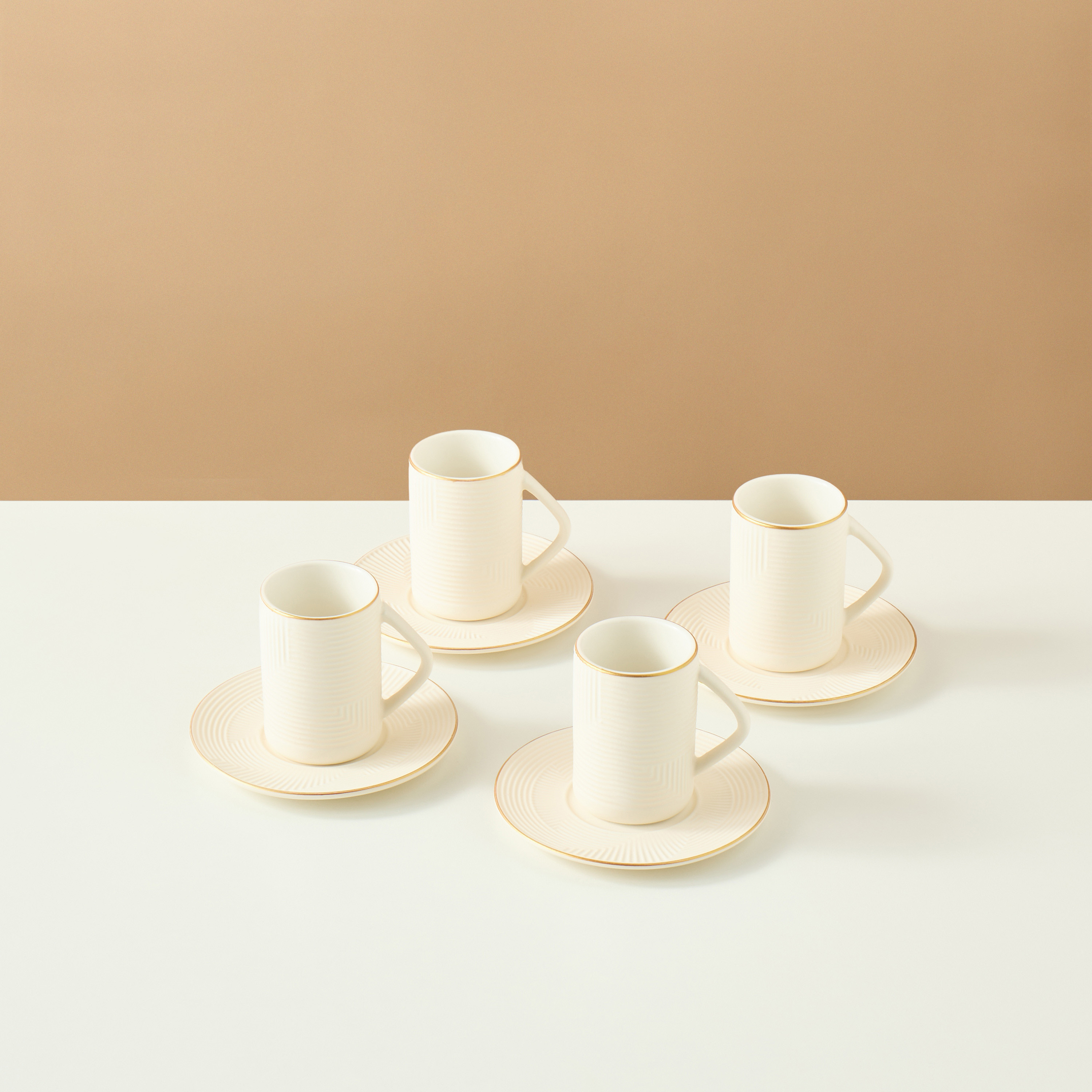 Jawhara 8-Piece Ceramic Cup and Saucer Set-household-dining-teaandcoffee-teaandcoffeesets-image-2