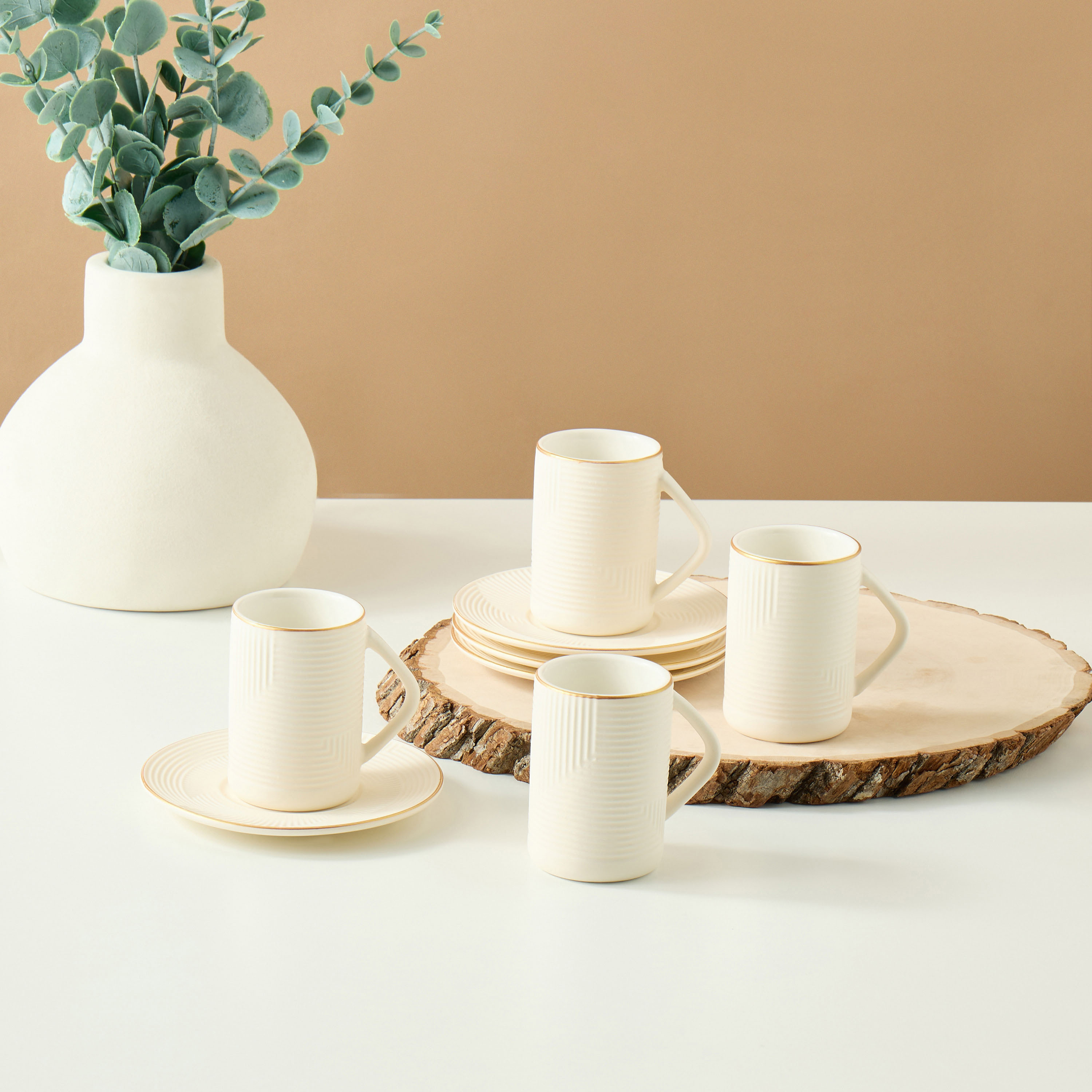 Jawhara 8-Piece Ceramic Cup and Saucer Set-household-dining-teaandcoffee-teaandcoffeesets-image-4