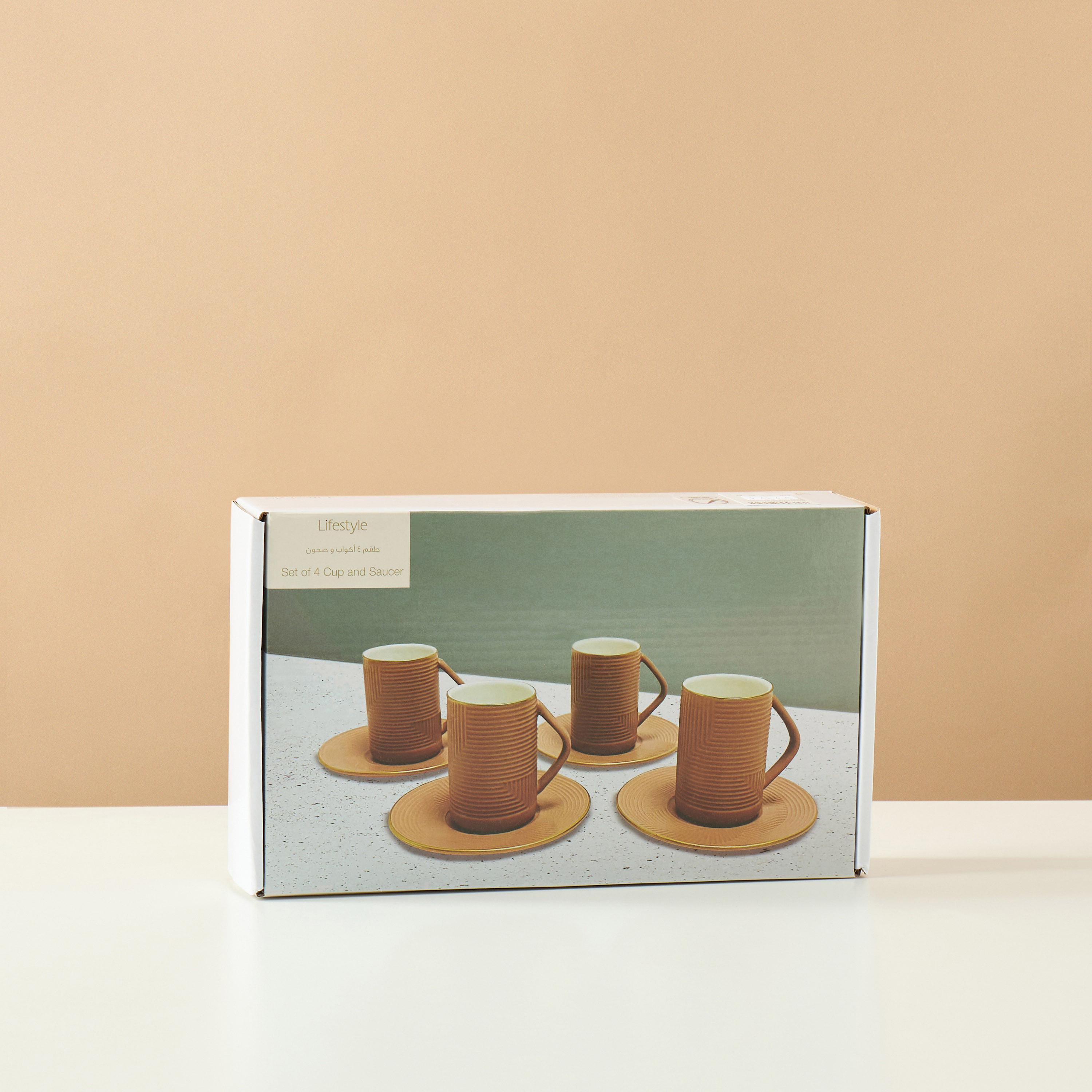 Jawhara 8-Piece Ceramic Cup and Saucer Set-household-dining-teaandcoffee-teaandcoffeesets-image-5