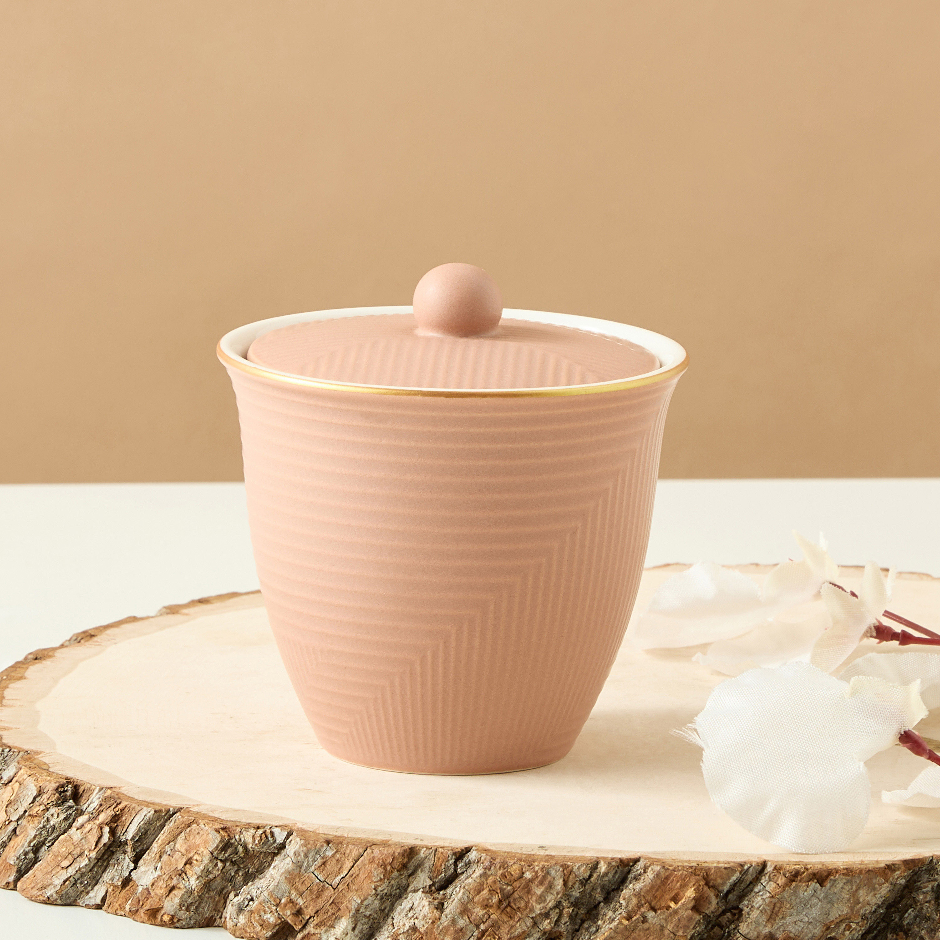 Textured Ceramic Sugar Pot-household-dining-teaandcoffee-teaandcoffeeaccessories-image-4